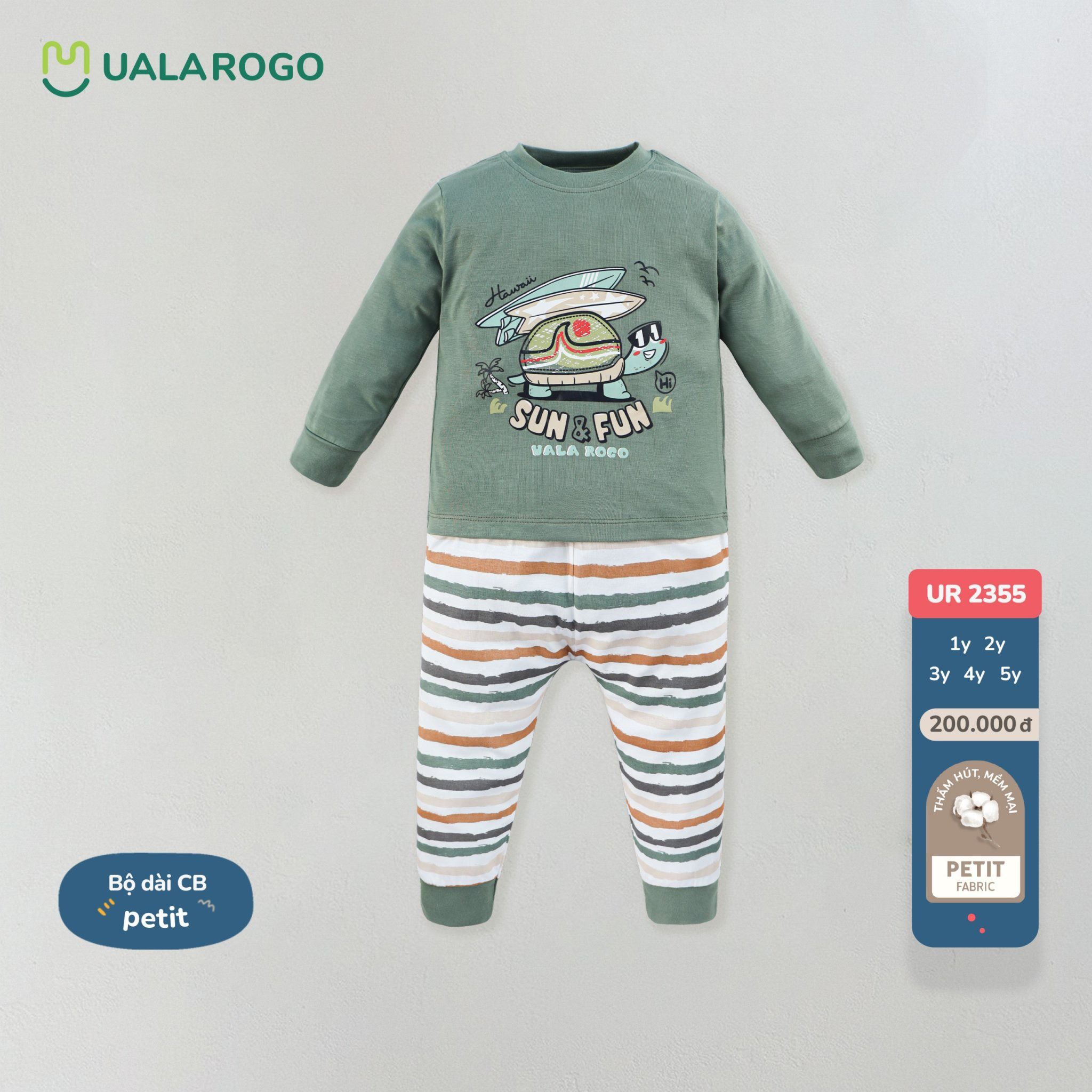Bộ Dài Tay Cho Bé Petit UR 2355
