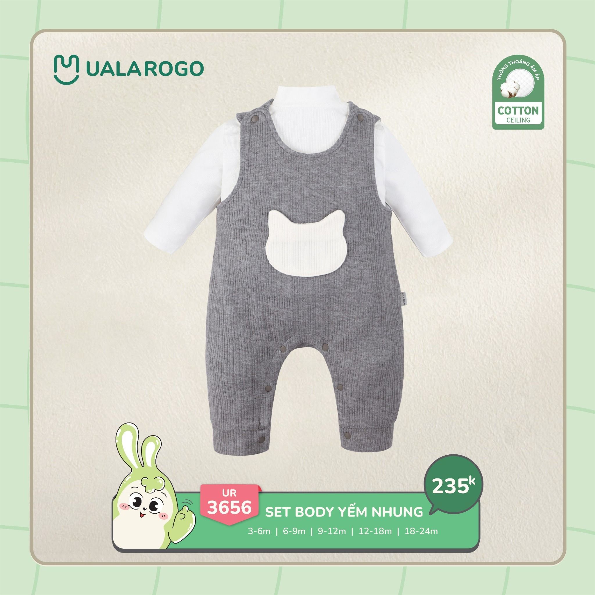 Set Body Yếm Nhung UR 3656
