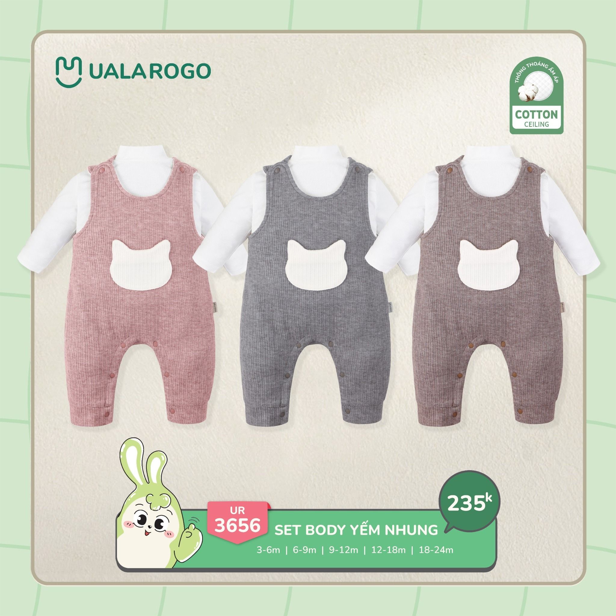 Set Body Yếm Nhung UR 3656