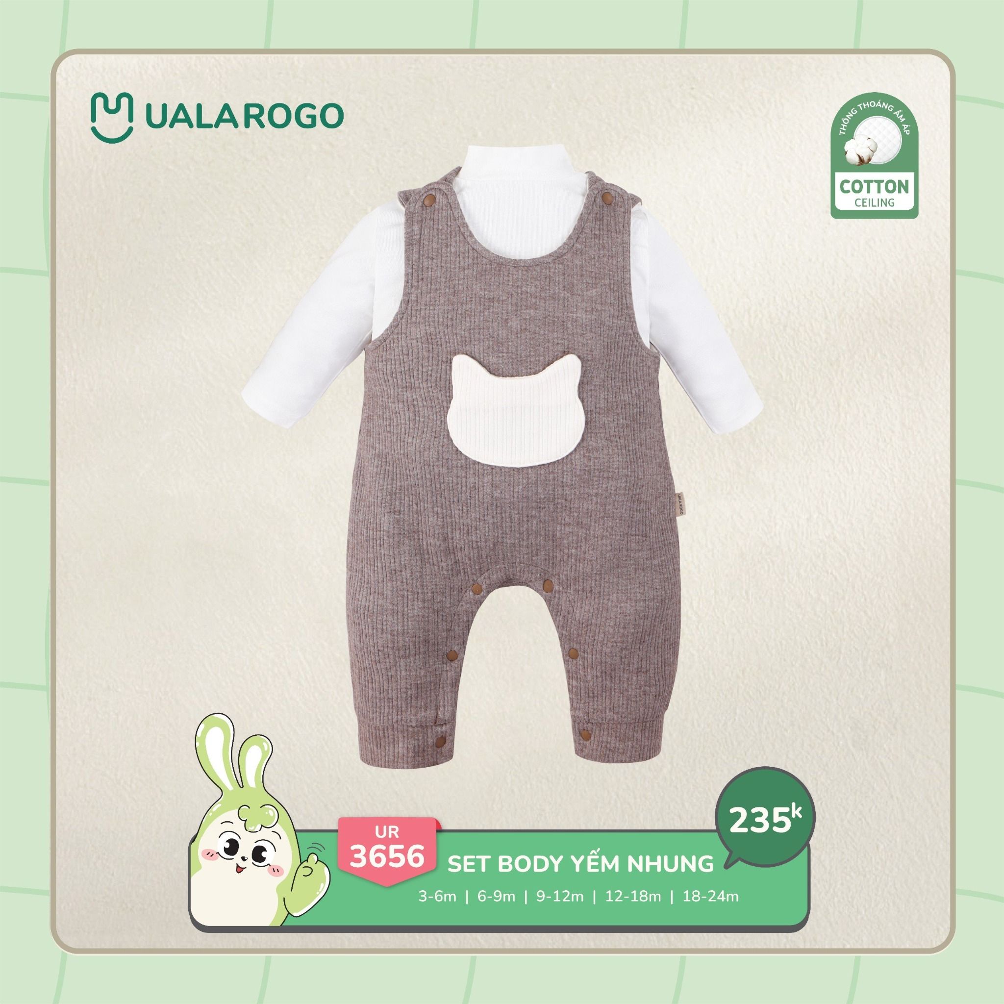 Set Body Yếm Nhung UR 3656