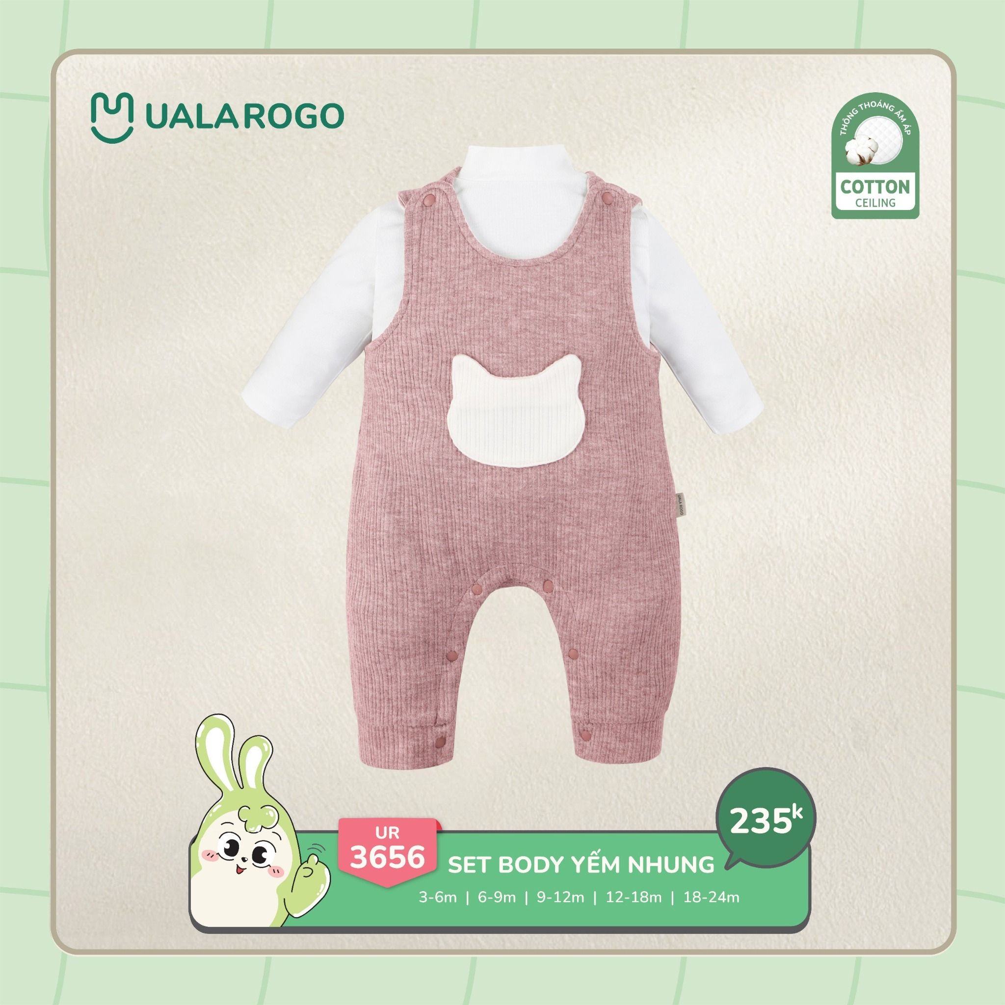 Set Body Yếm Nhung UR 3656