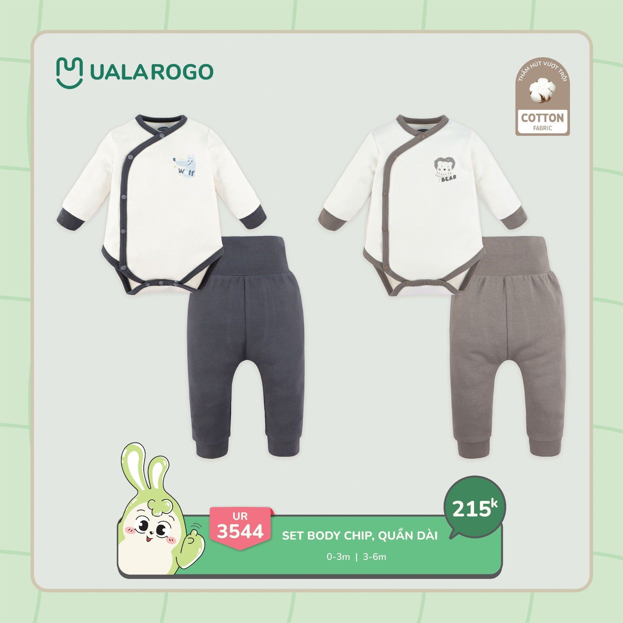 Bộ Sơ sinh Cài Chéo UR 3544