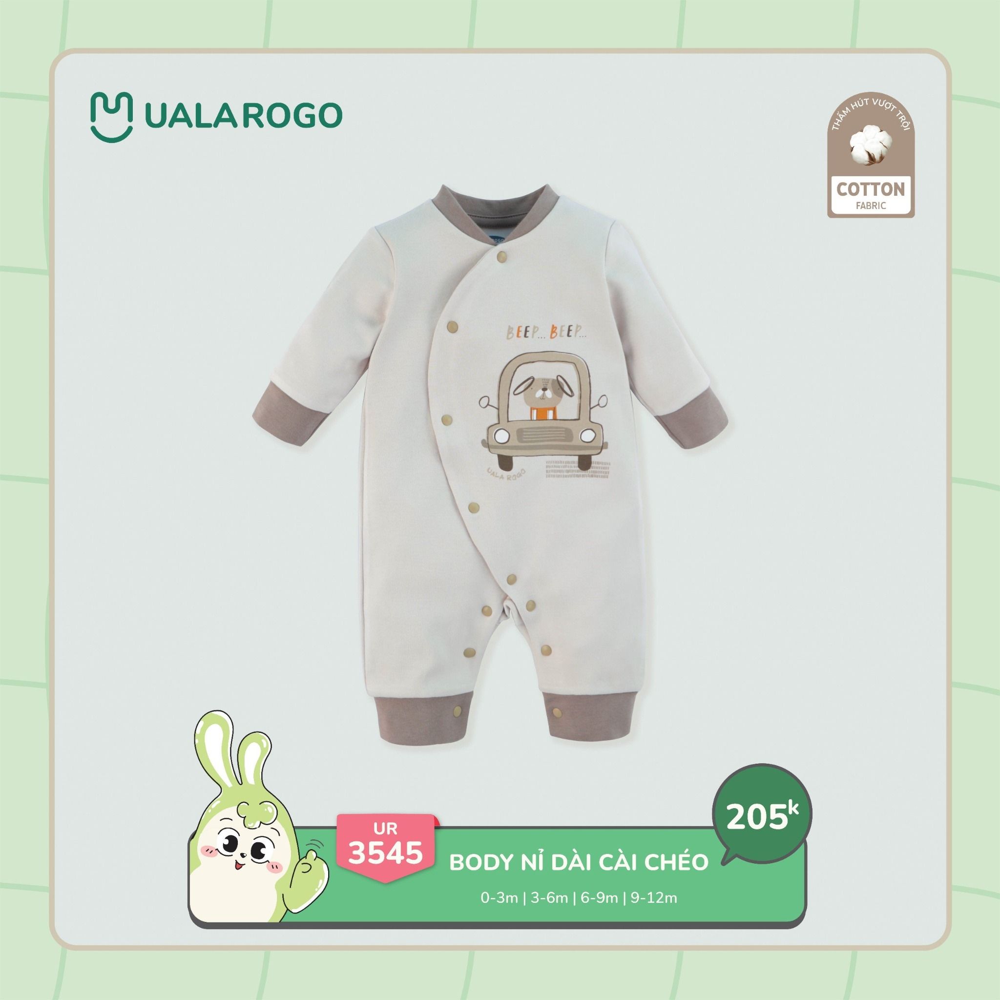 Bộ Body Cài Chéo cho Bé UR 3545