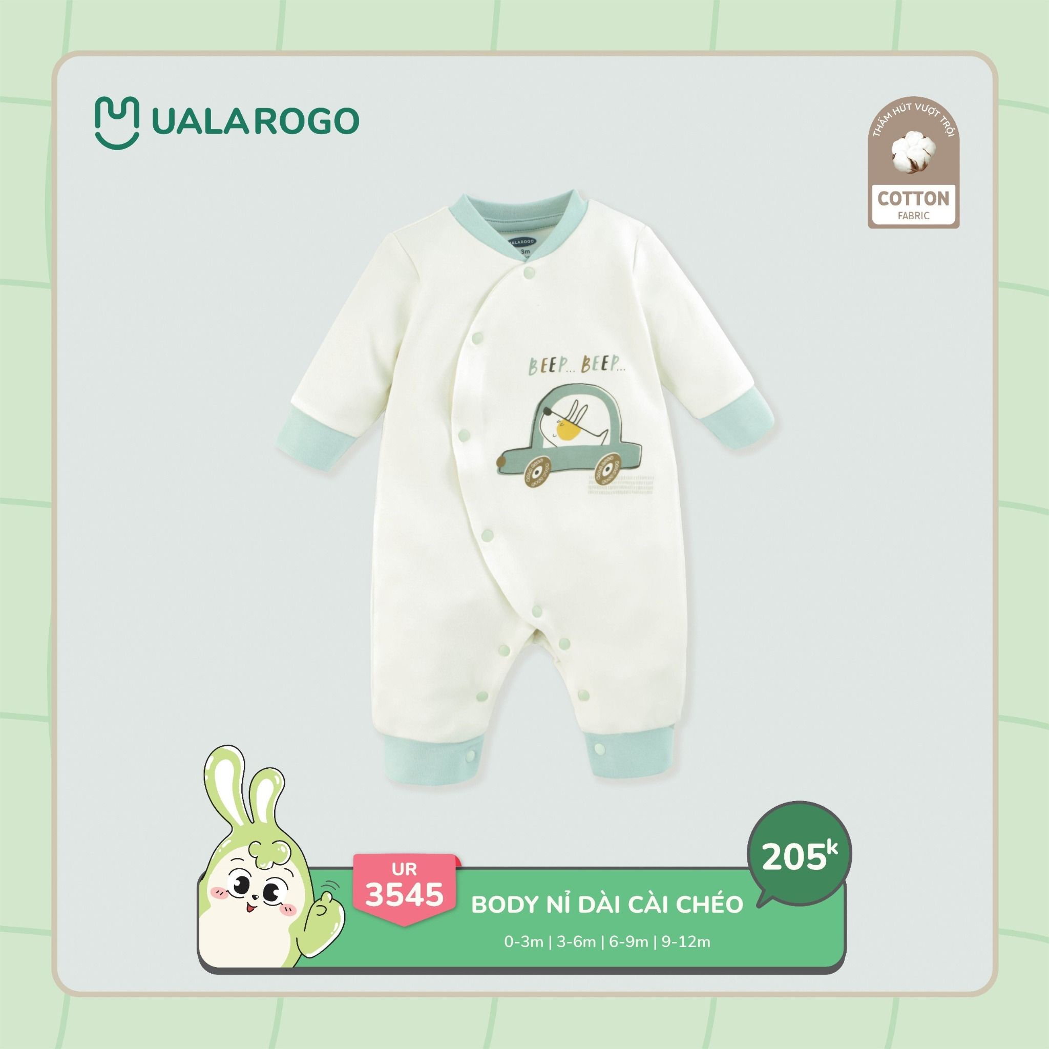 Bộ Body Cài Chéo cho Bé UR 3545