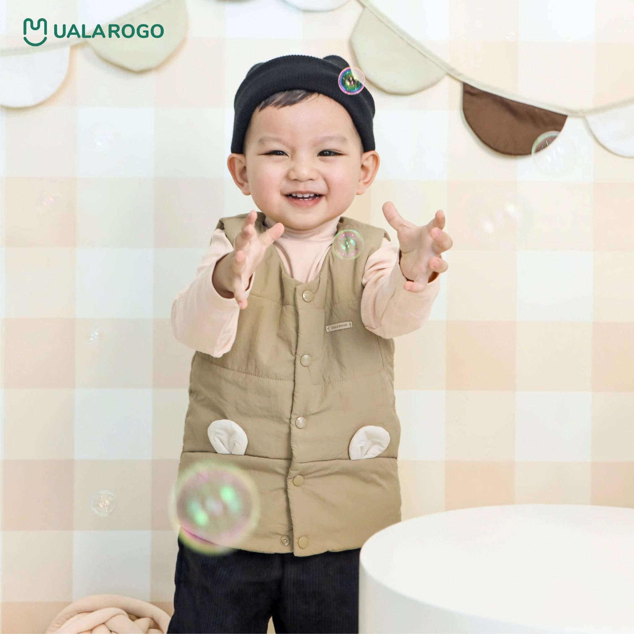 Áo Gile Cho Bé Tai Gấu UR 3645