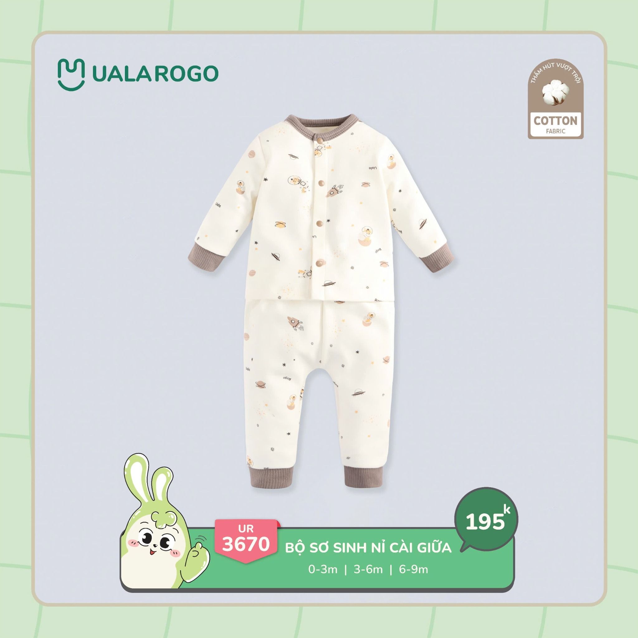 Bộ Sơ Sinh Cho Bé UR 3670