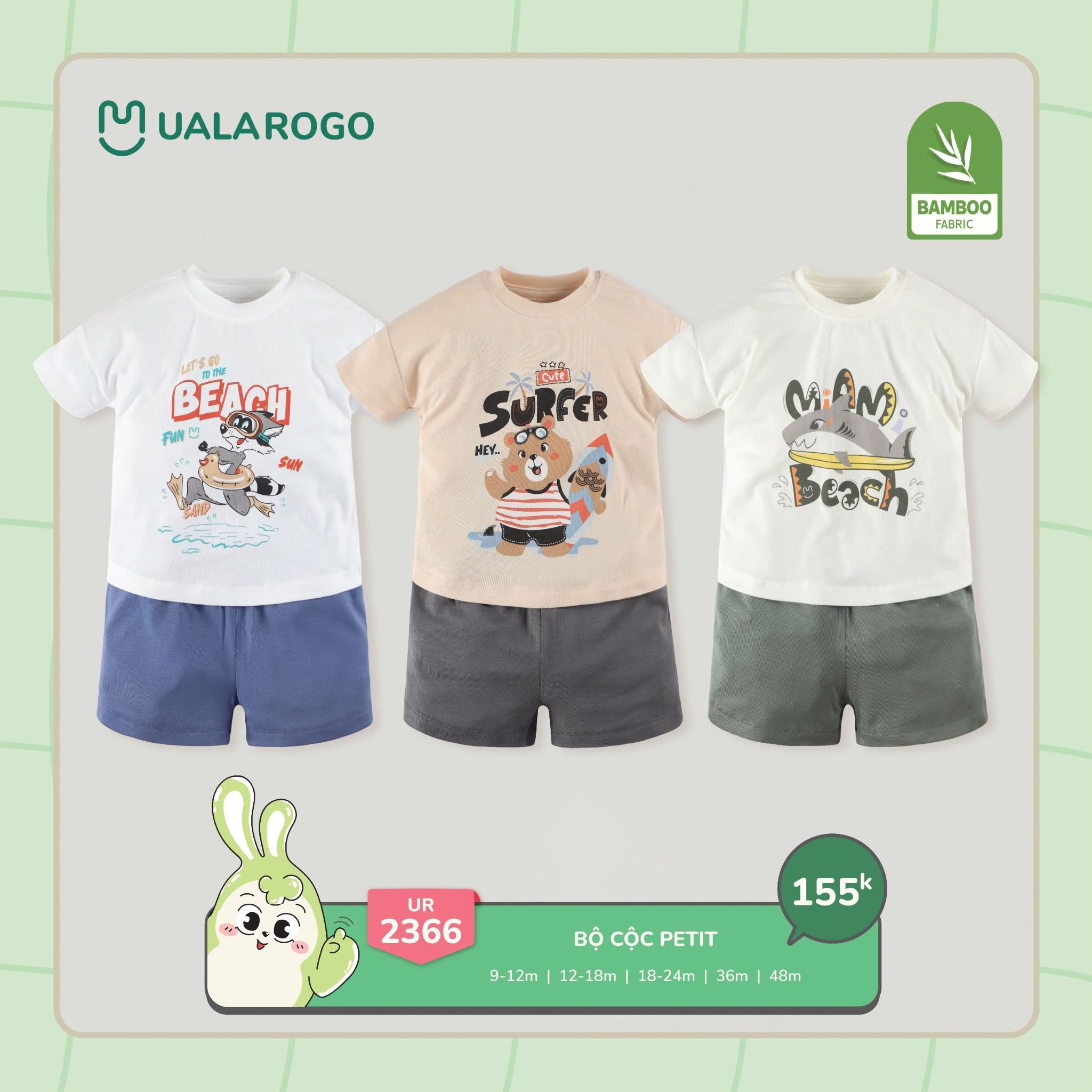 Bộ Cộc Tay Cho Bé UR 2366