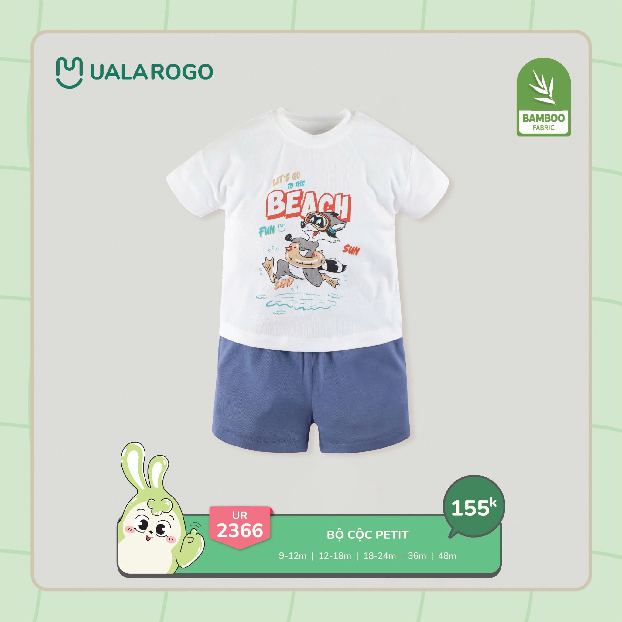 Bộ Cộc Tay Cho Bé UR 2366