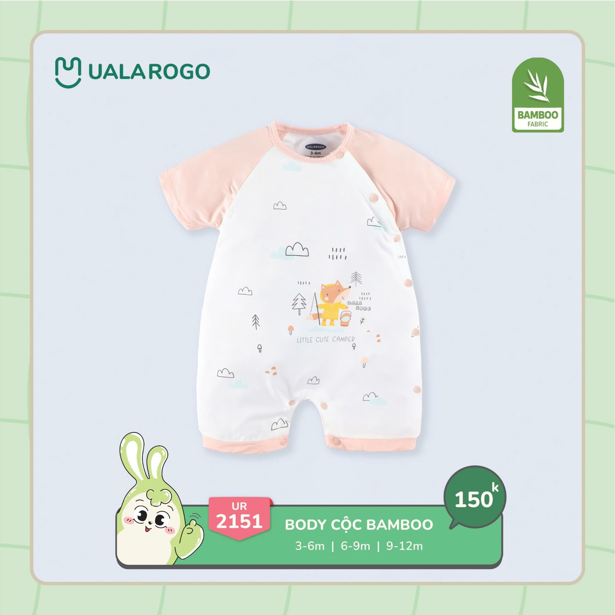 Body Cộc Bamboo Cho Bé UR 2151