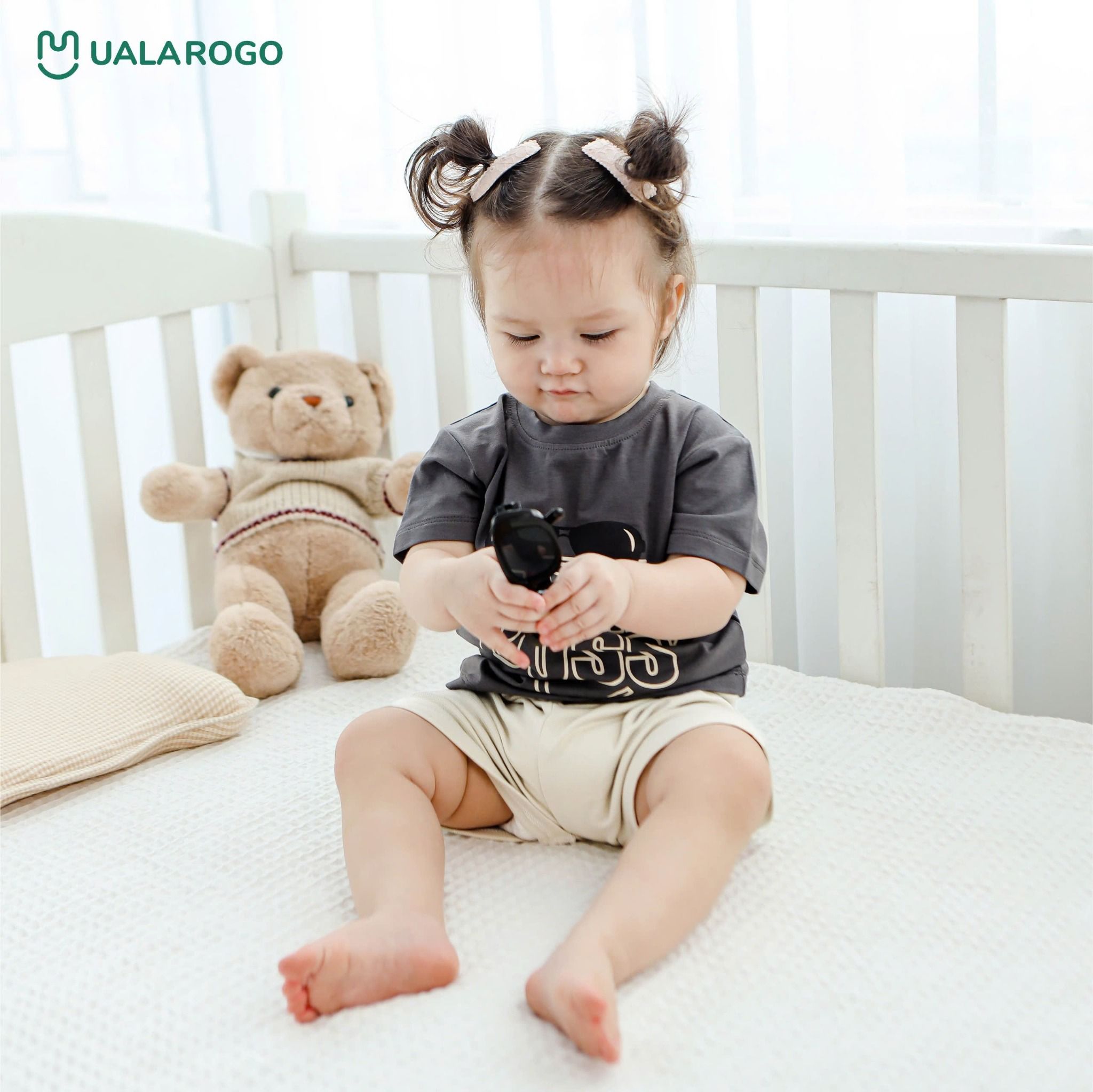Bộ Cộc Tay Cotton Cho Bé UR 3666