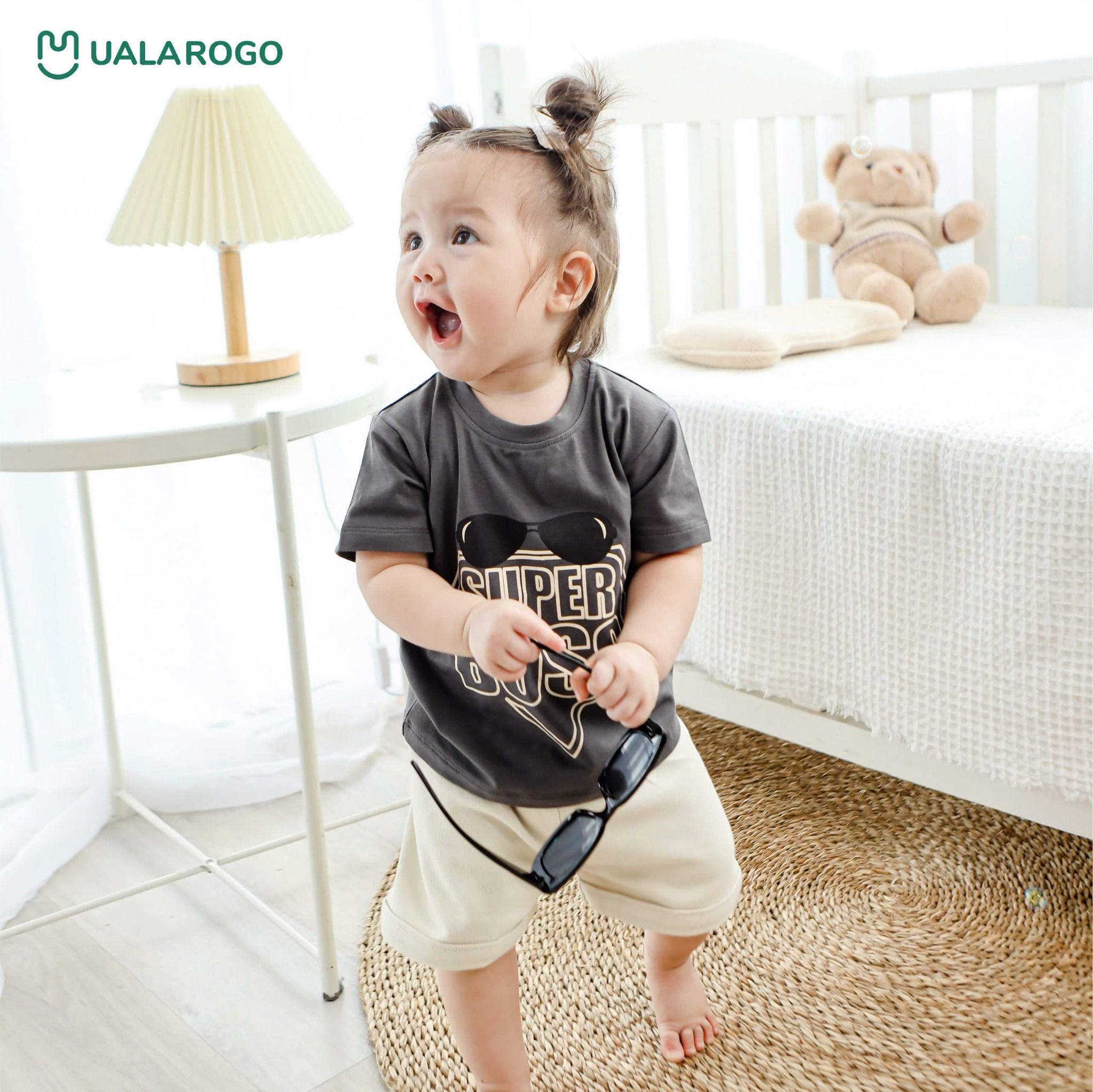 Bộ Cộc Tay Cotton Cho Bé UR 3666