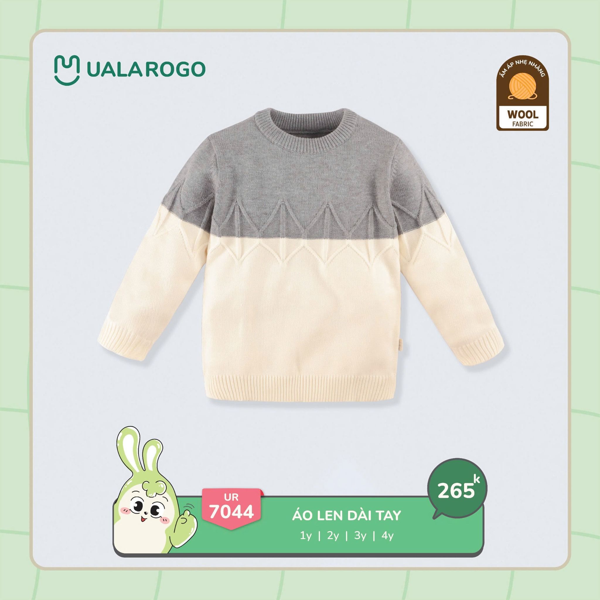 Áo Len Dài Tay Cho Bé UR 7044