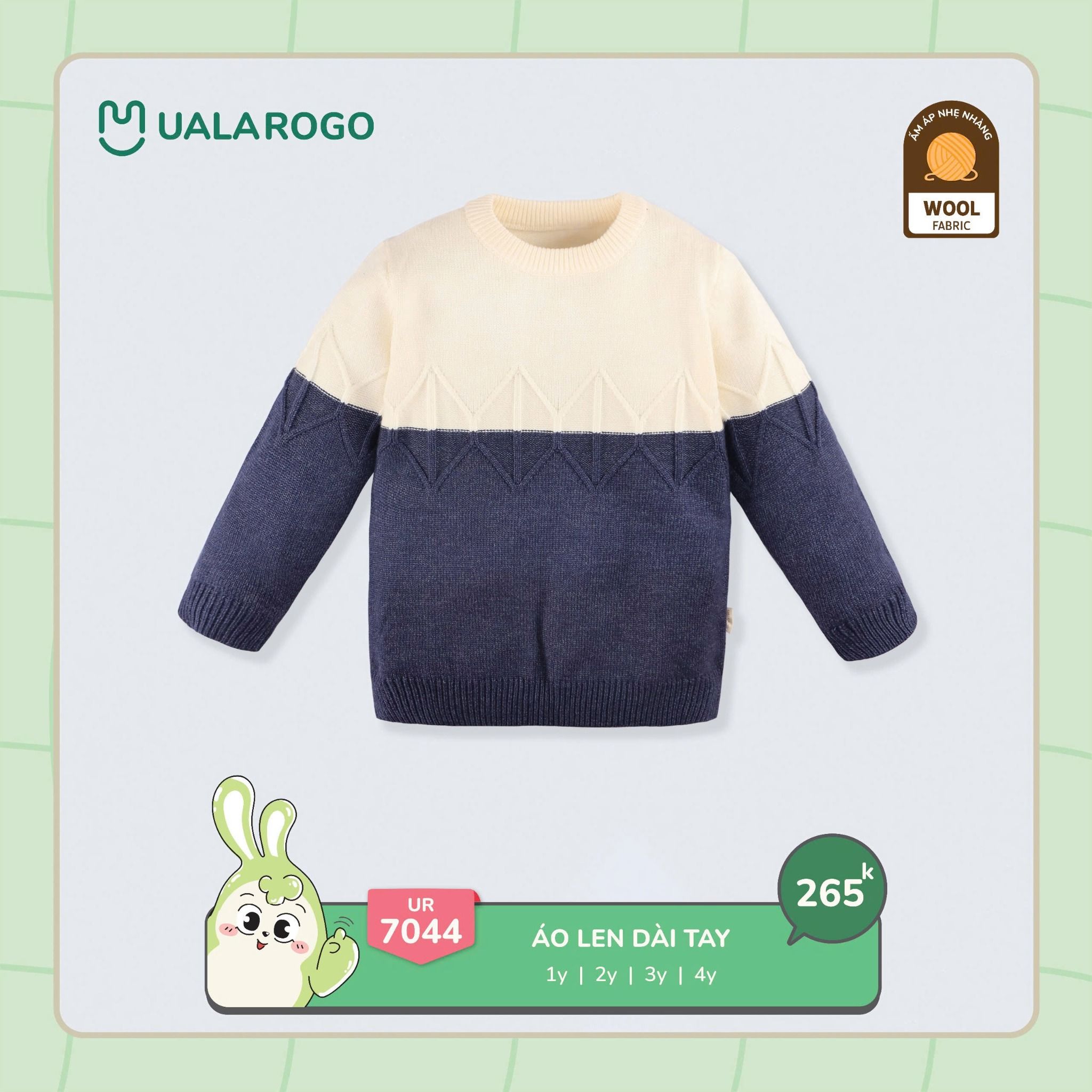 Áo Len Dài Tay Cho Bé UR 7044