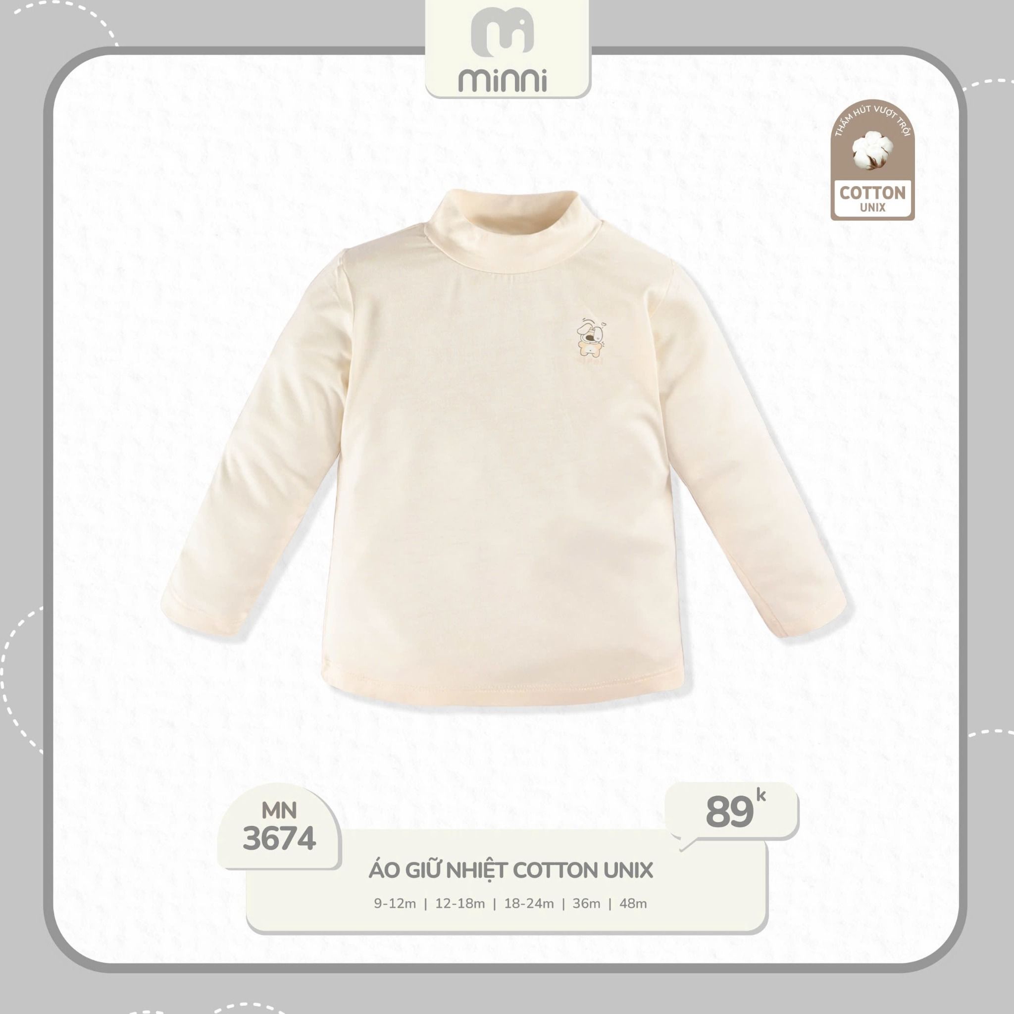 Áo Giữ Nhiệt Cotton Cho Bé UR 3674