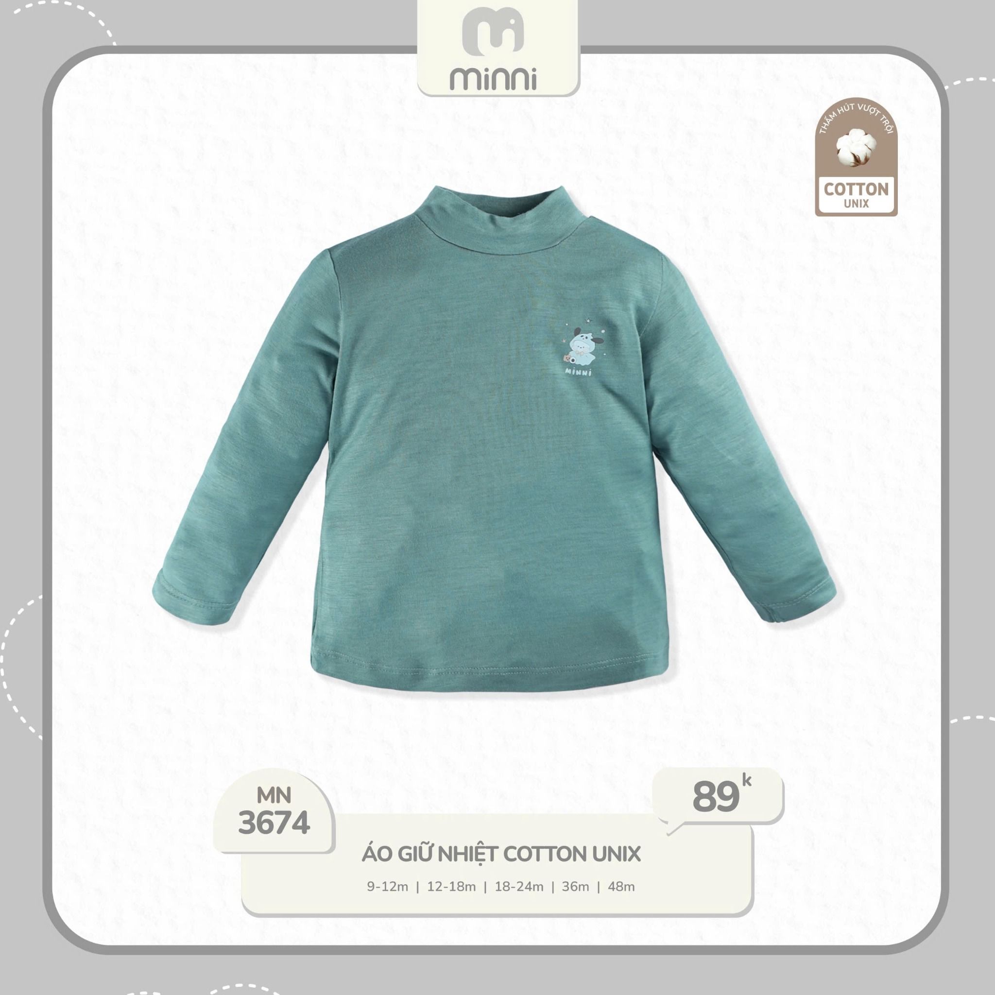 Áo Giữ Nhiệt Cotton Cho Bé UR 3674