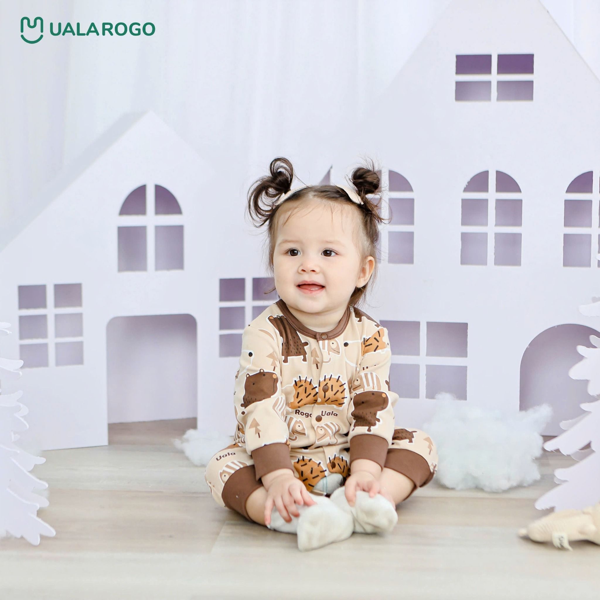 Body Dài Tay Nỉ Cho Bé UR 3802