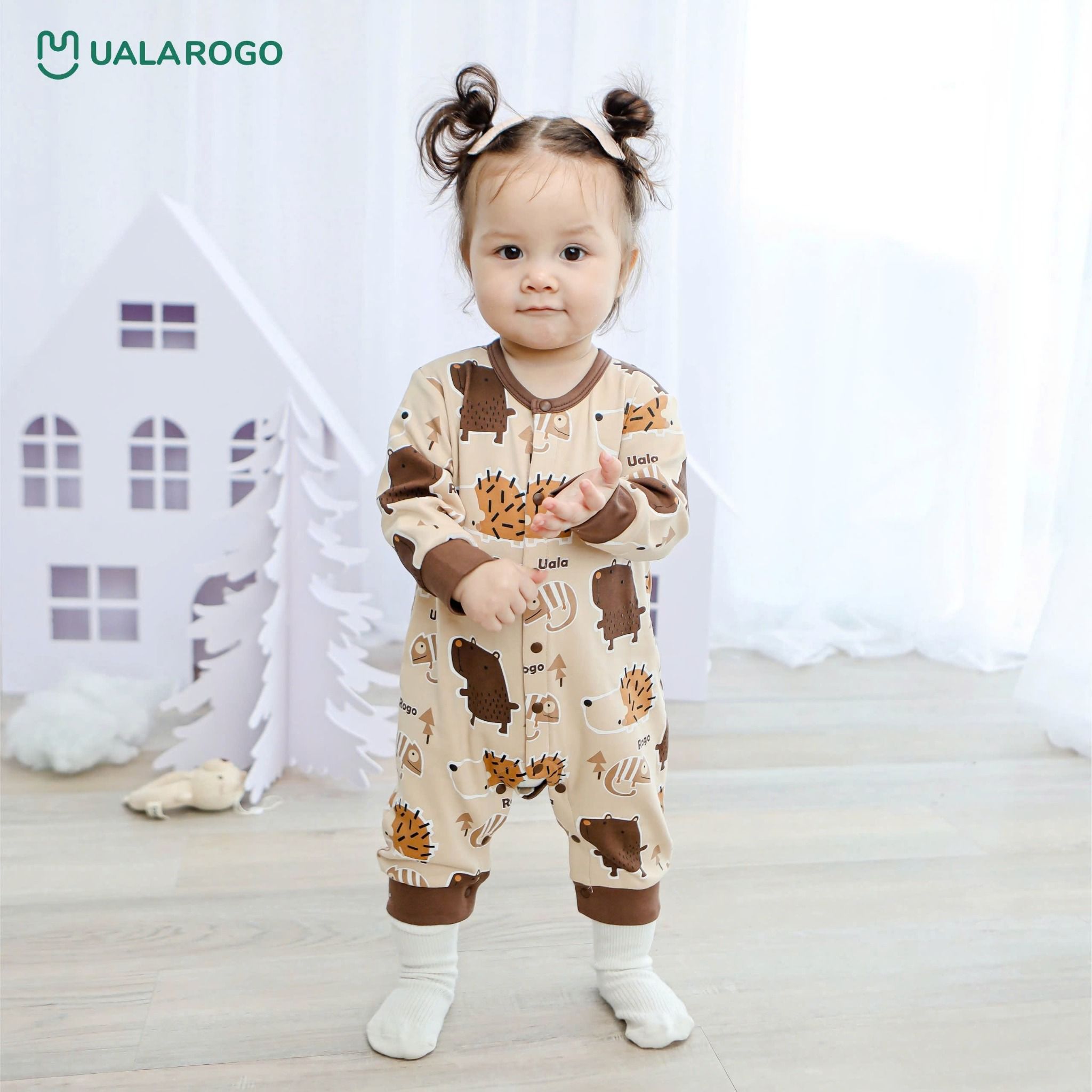 Body Dài Tay Nỉ Cho Bé UR 3802