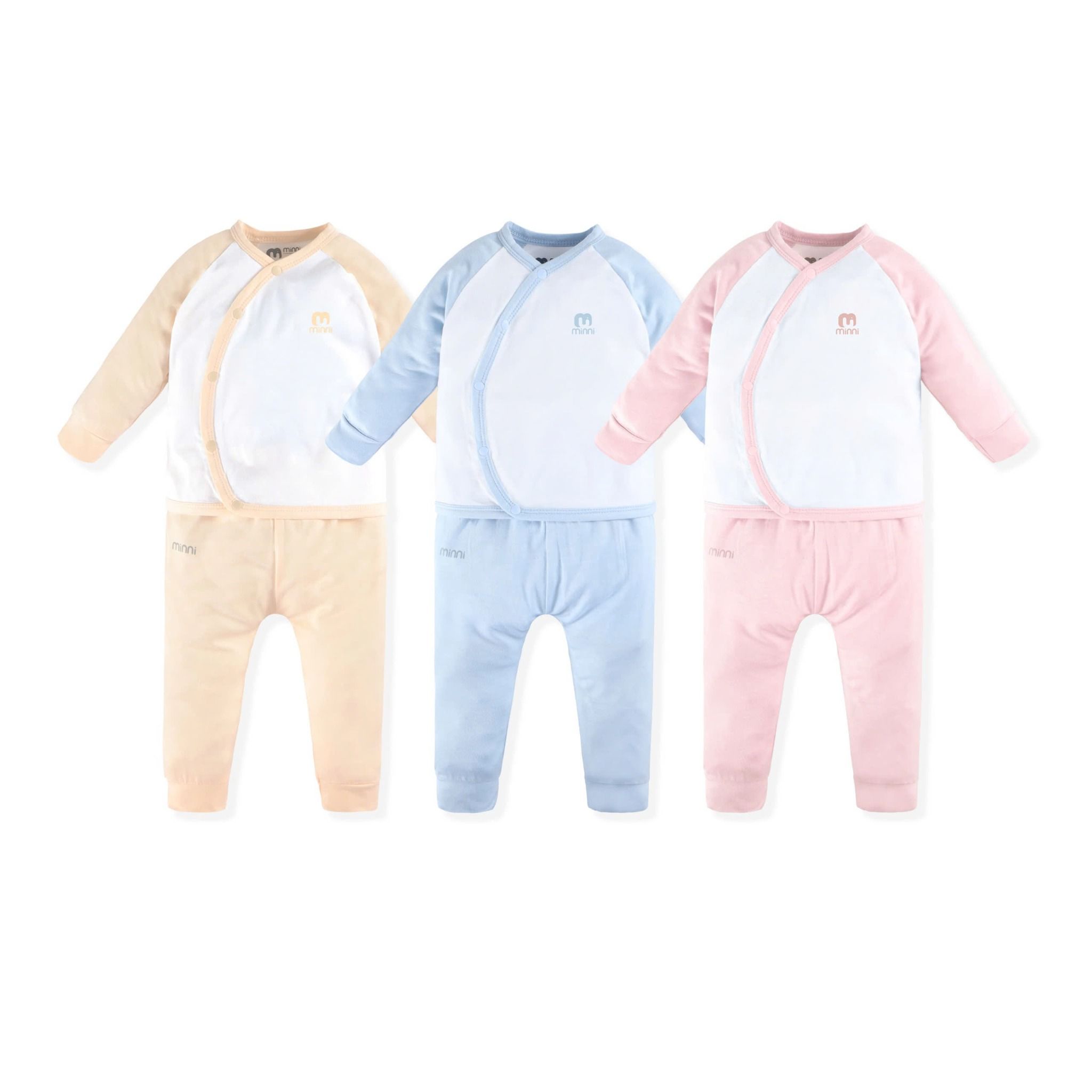 Bộ Sơ Sinh Cài Chéo Cotton UR 3681