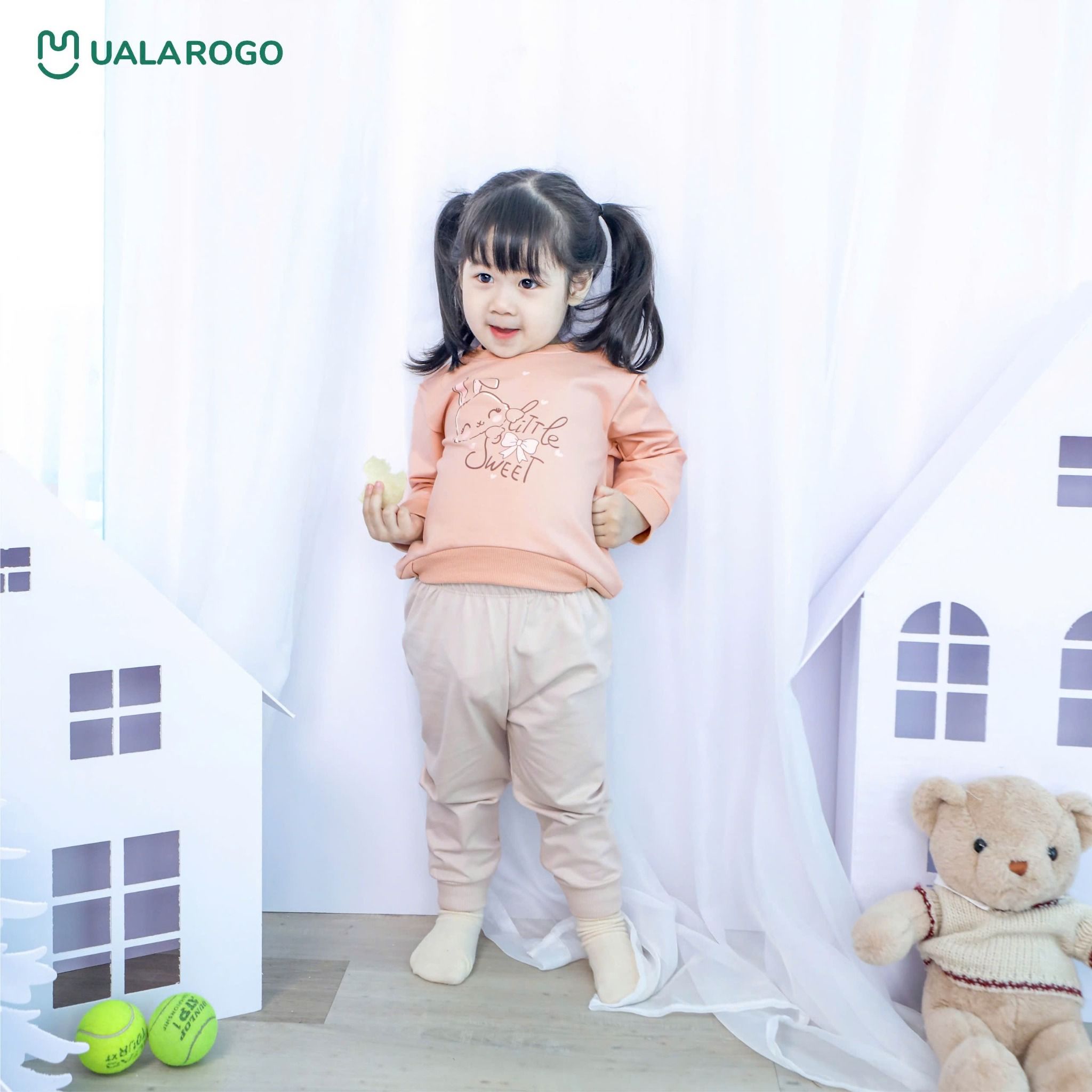 Bộ Quần Áo Nỉ Dài Tay Cho Bé UR 3813