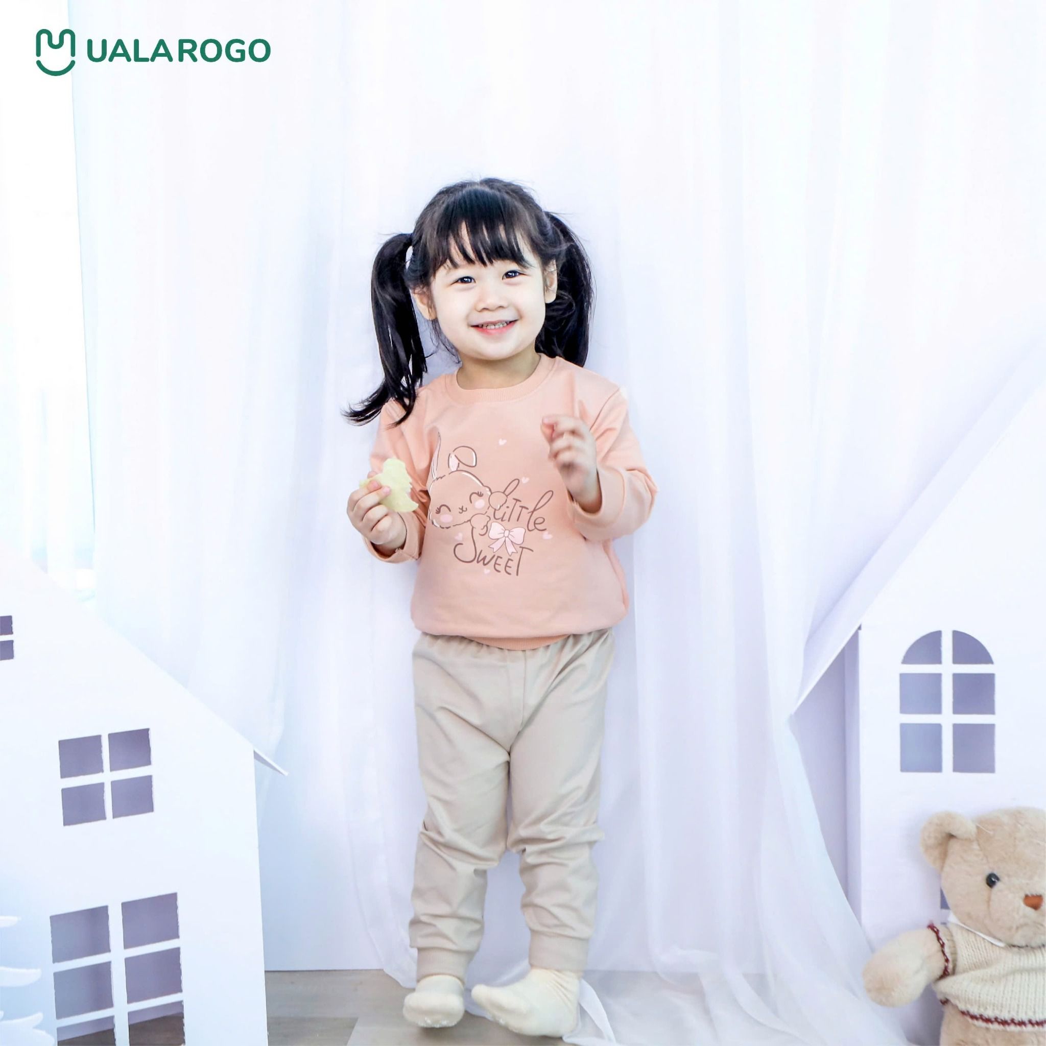Bộ Quần Áo Nỉ Dài Tay Cho Bé UR 3813