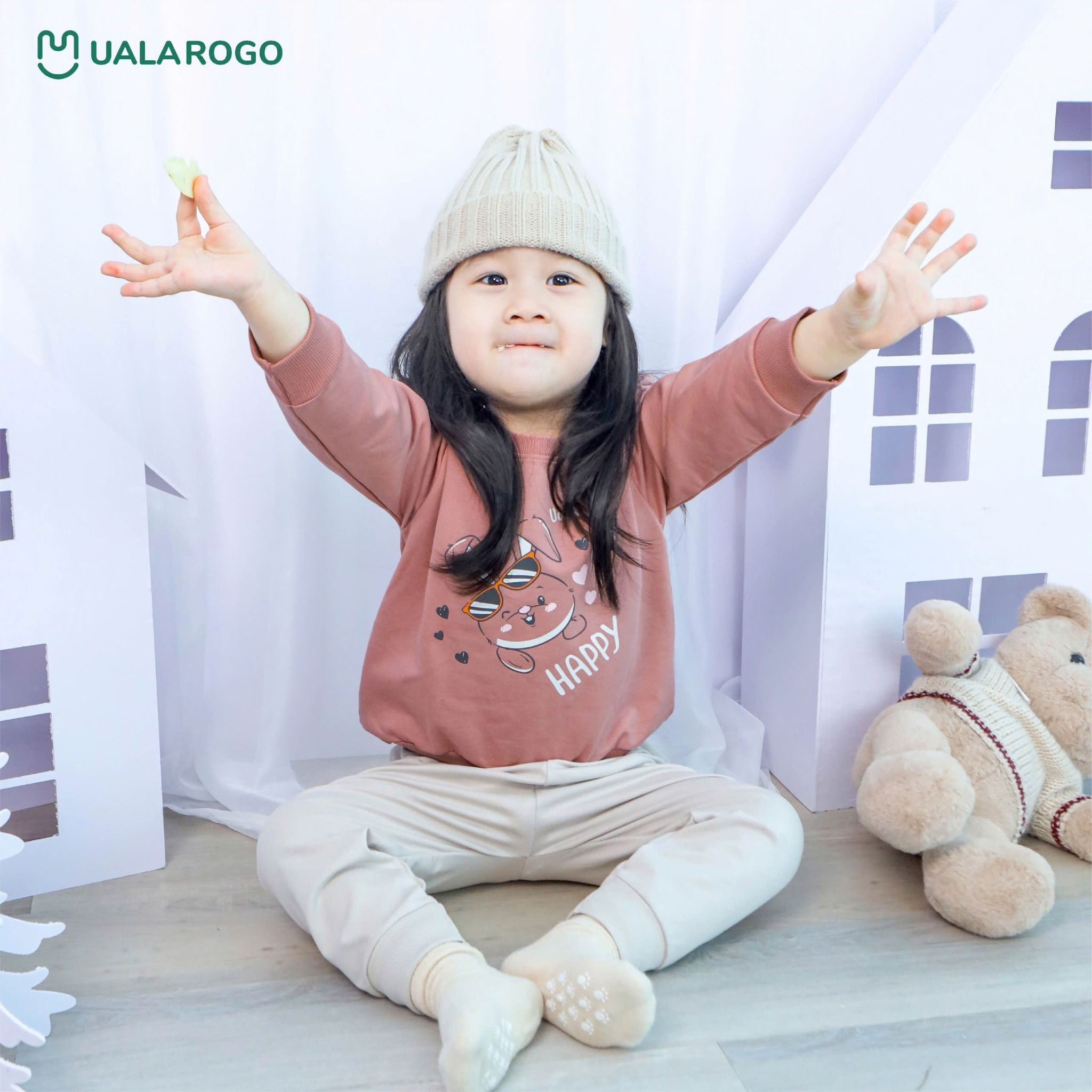 Bộ Quần Áo Nỉ Dài Tay Cho Bé UR 3813