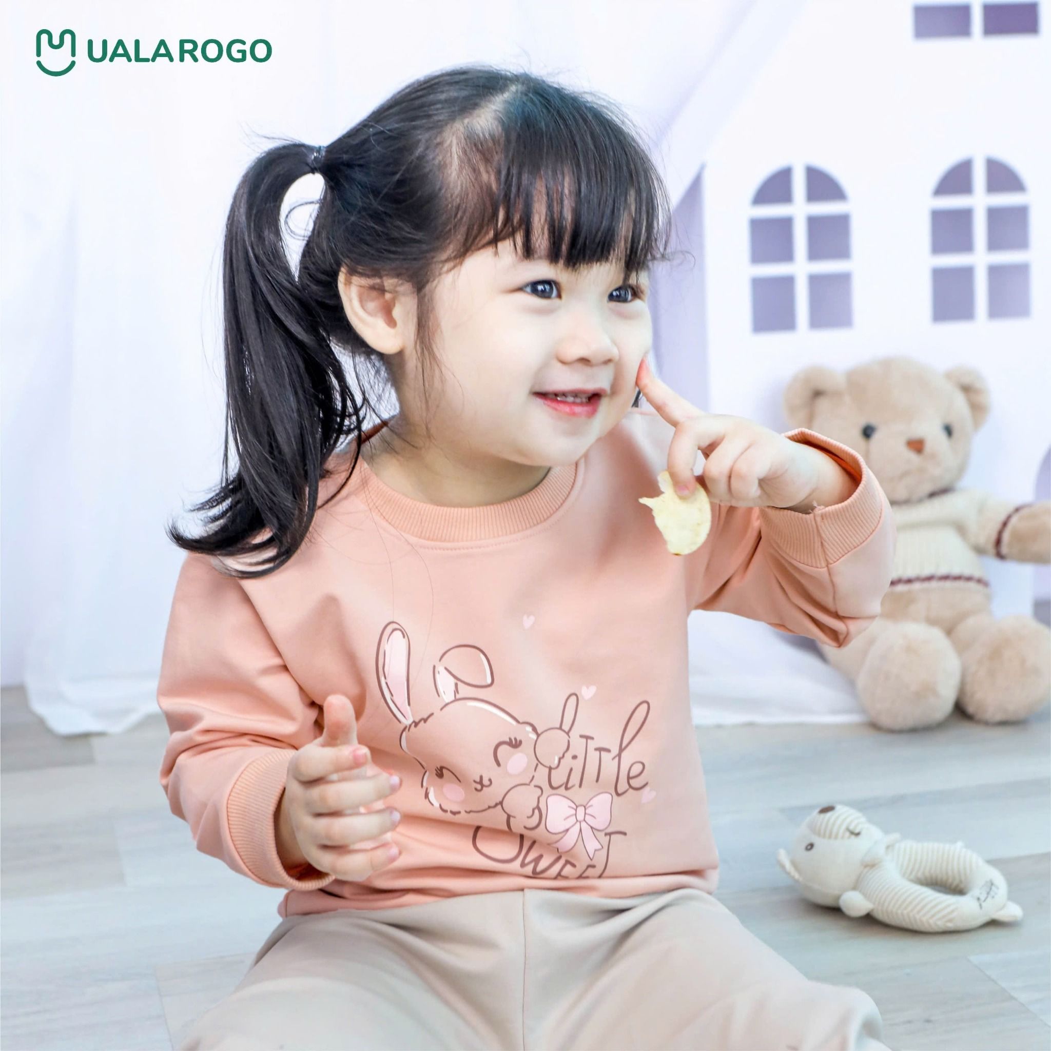 Bộ Quần Áo Nỉ Dài Tay Cho Bé UR 3813