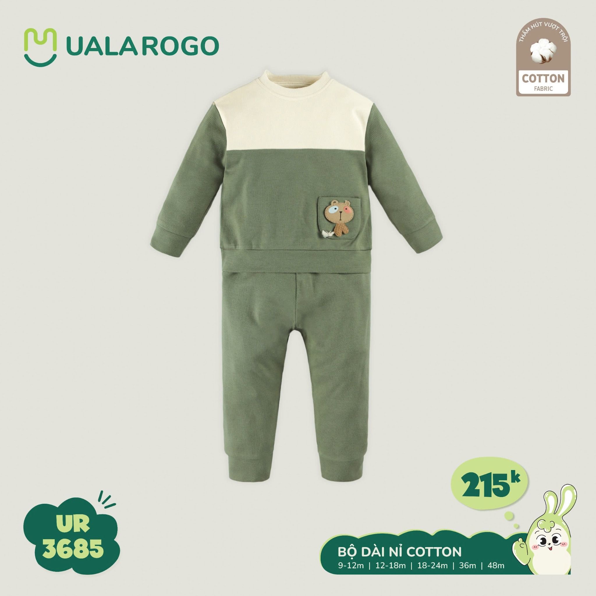 Bộ Quần Áo Nỉ Dài Tay UR 3685