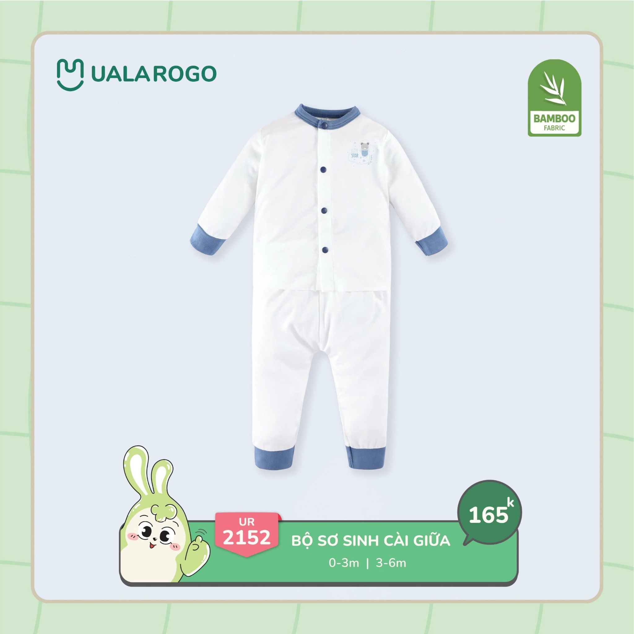 Bộ Sơ Sinh Cài Giữa UR 2152