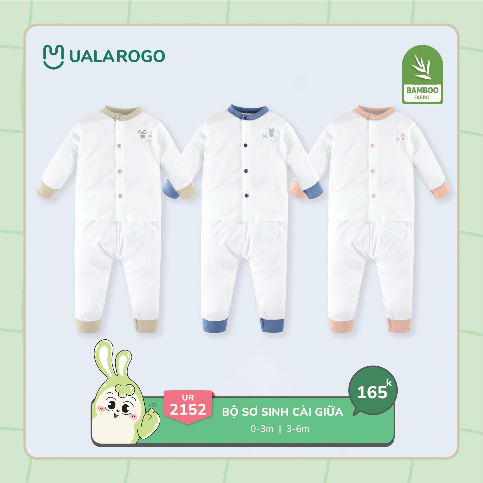 Bộ Sơ Sinh Cài Giữa UR 2152
