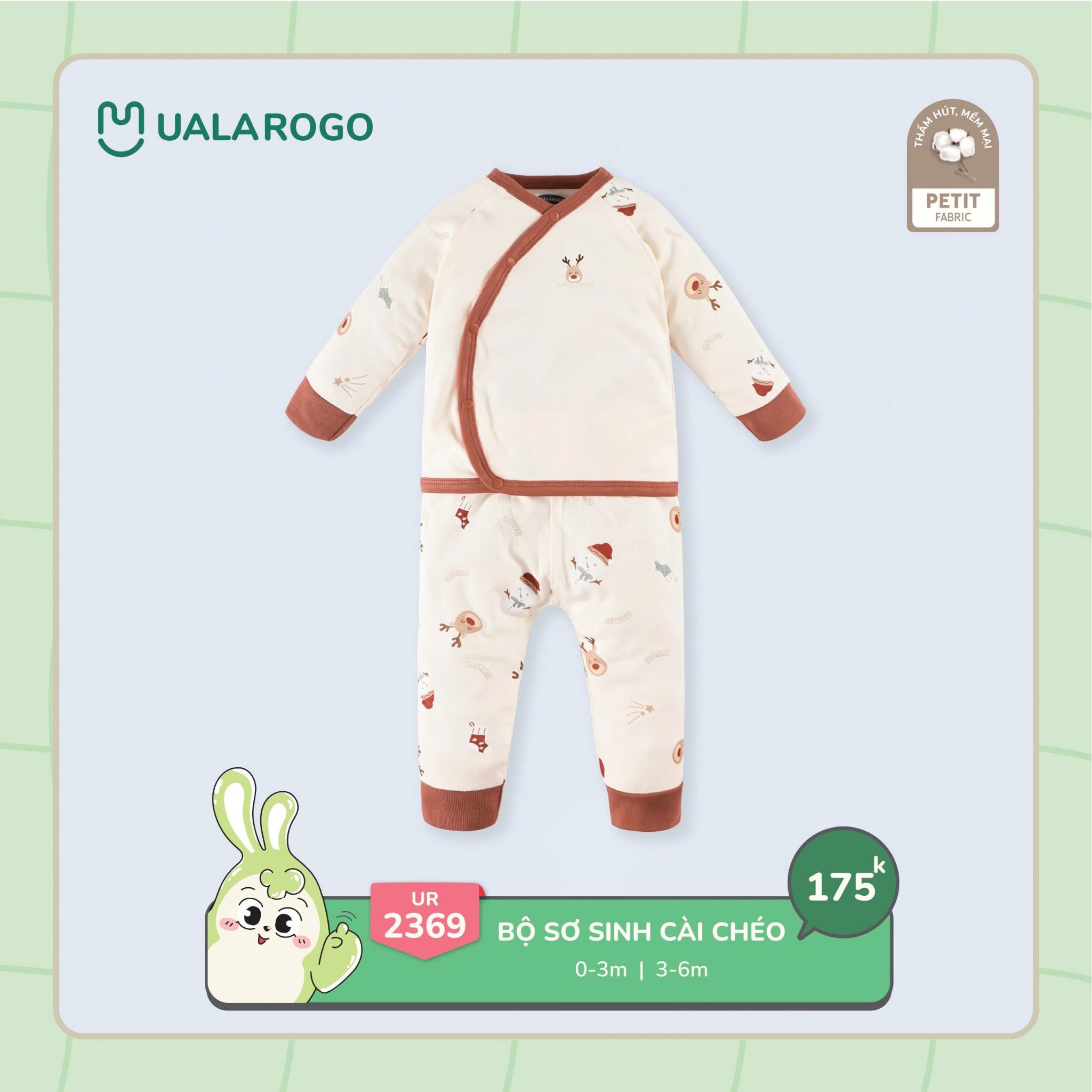 Bộ Sơ Sinh Cài Chéo UR 2369