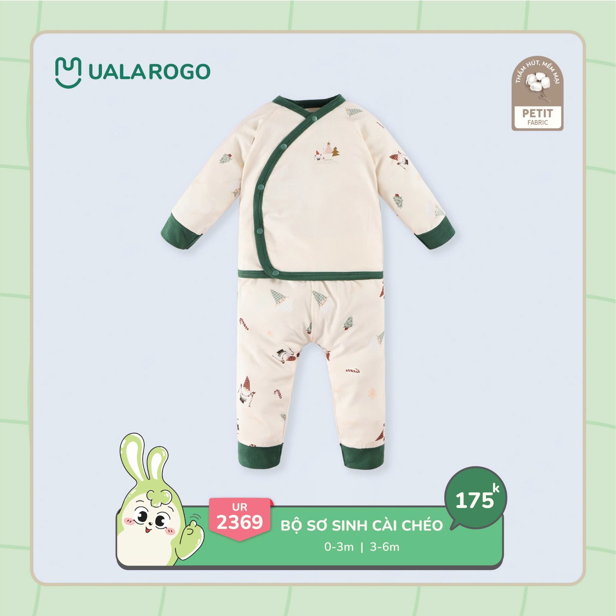 Bộ Sơ Sinh Cài Chéo UR 2369