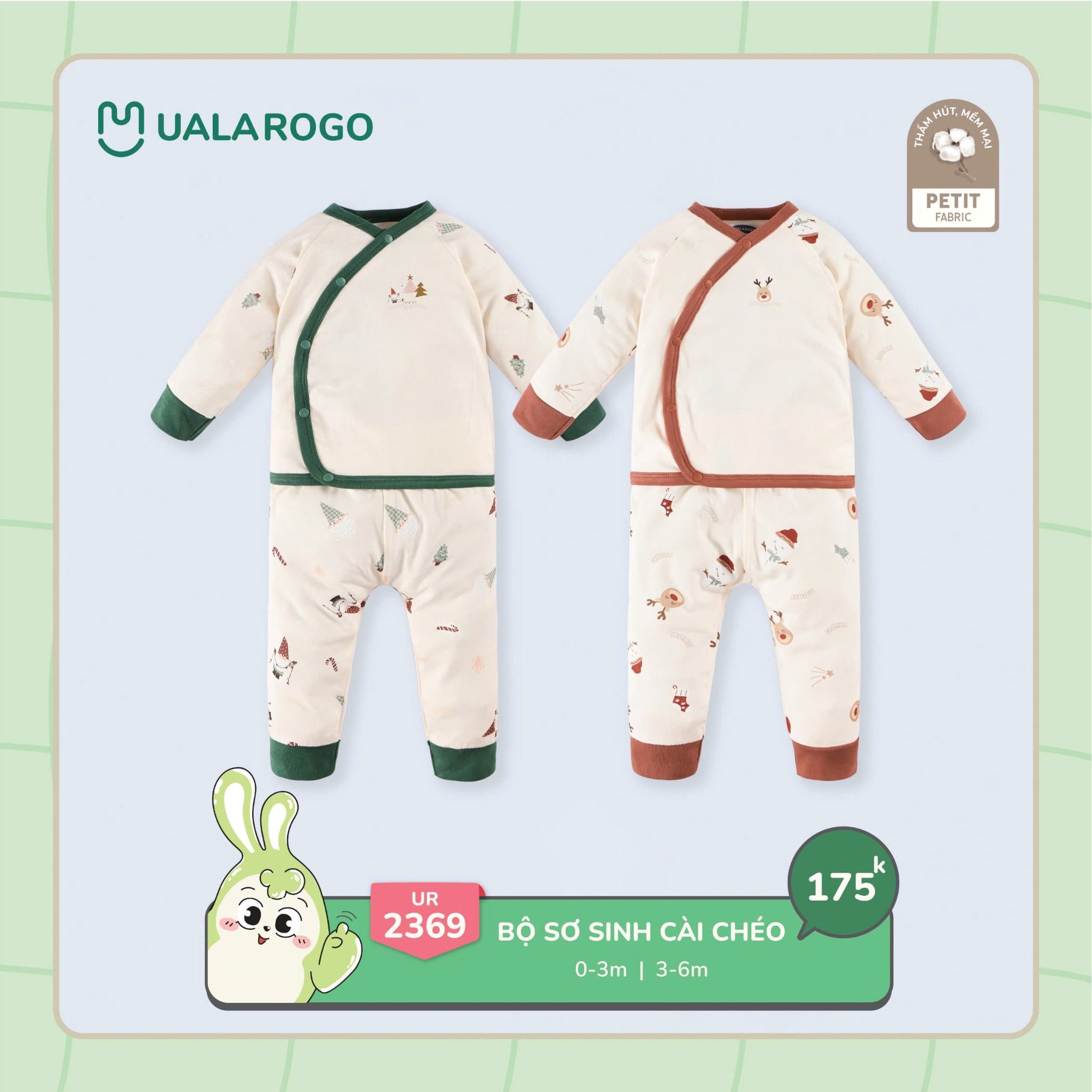 Bộ Sơ Sinh Cài Chéo UR 2369