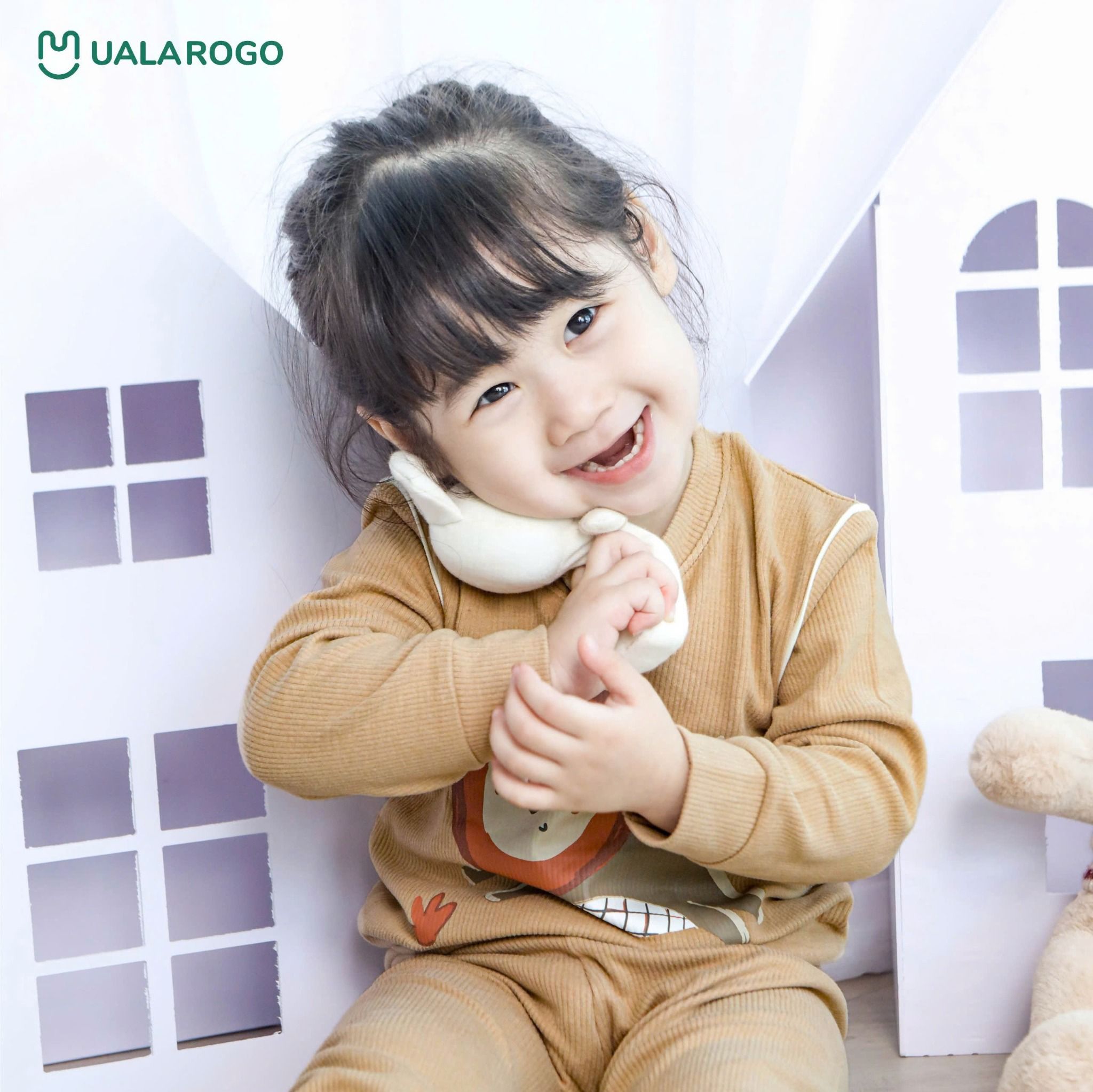 Bộ Dài Tay Nỉ Tăm Cho Bé UR 3810