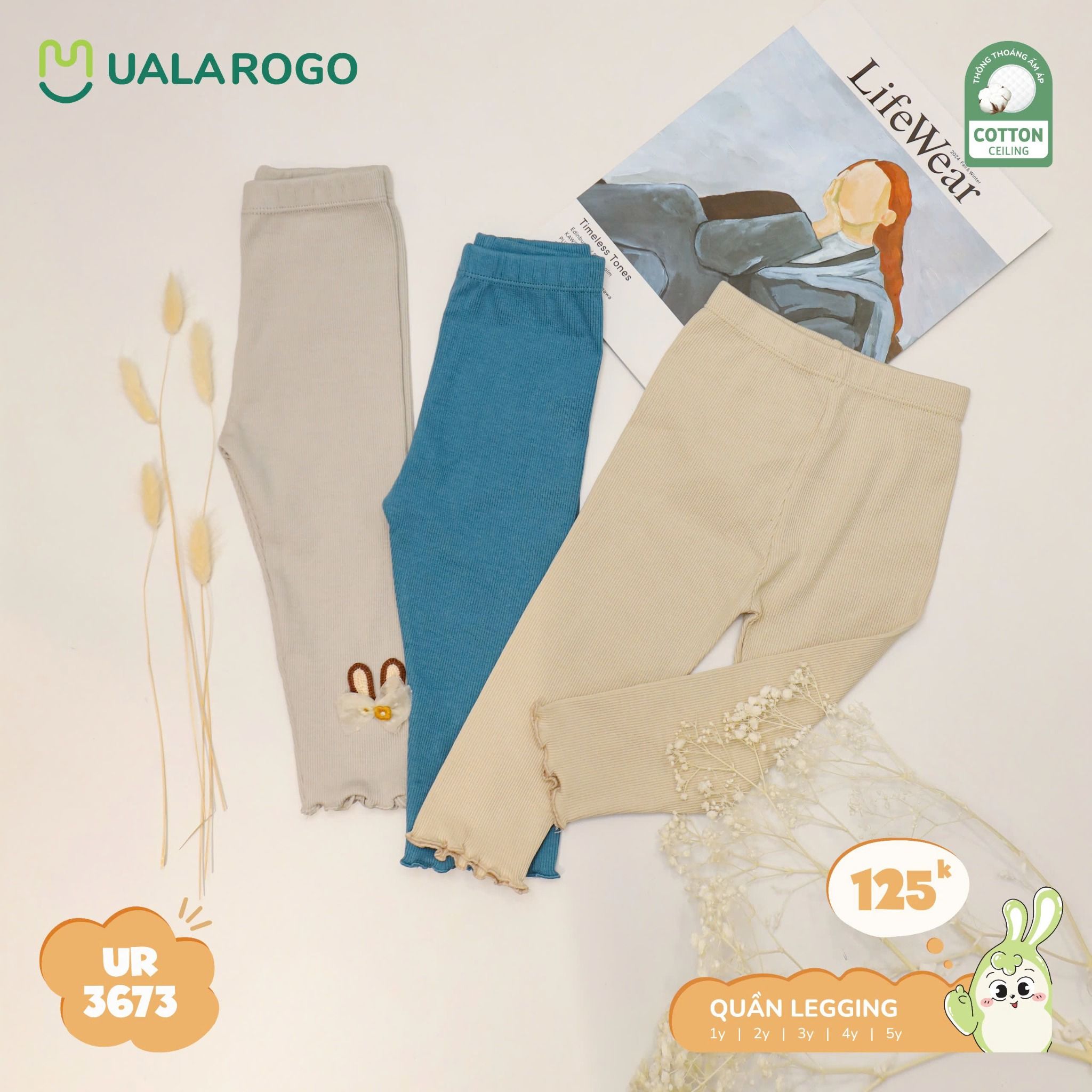 Quần Legging Cho Bé Gái UR 3673