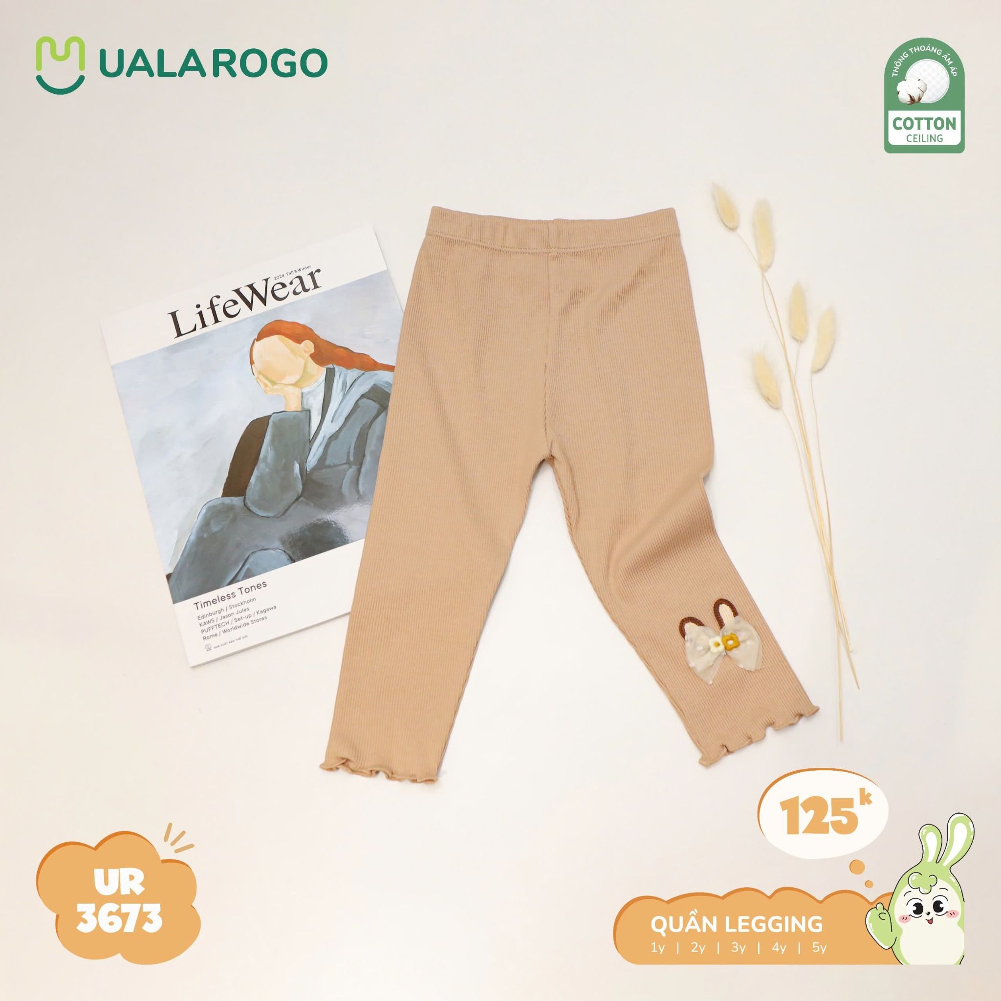 Quần Legging Cho Bé Gái UR 3673
