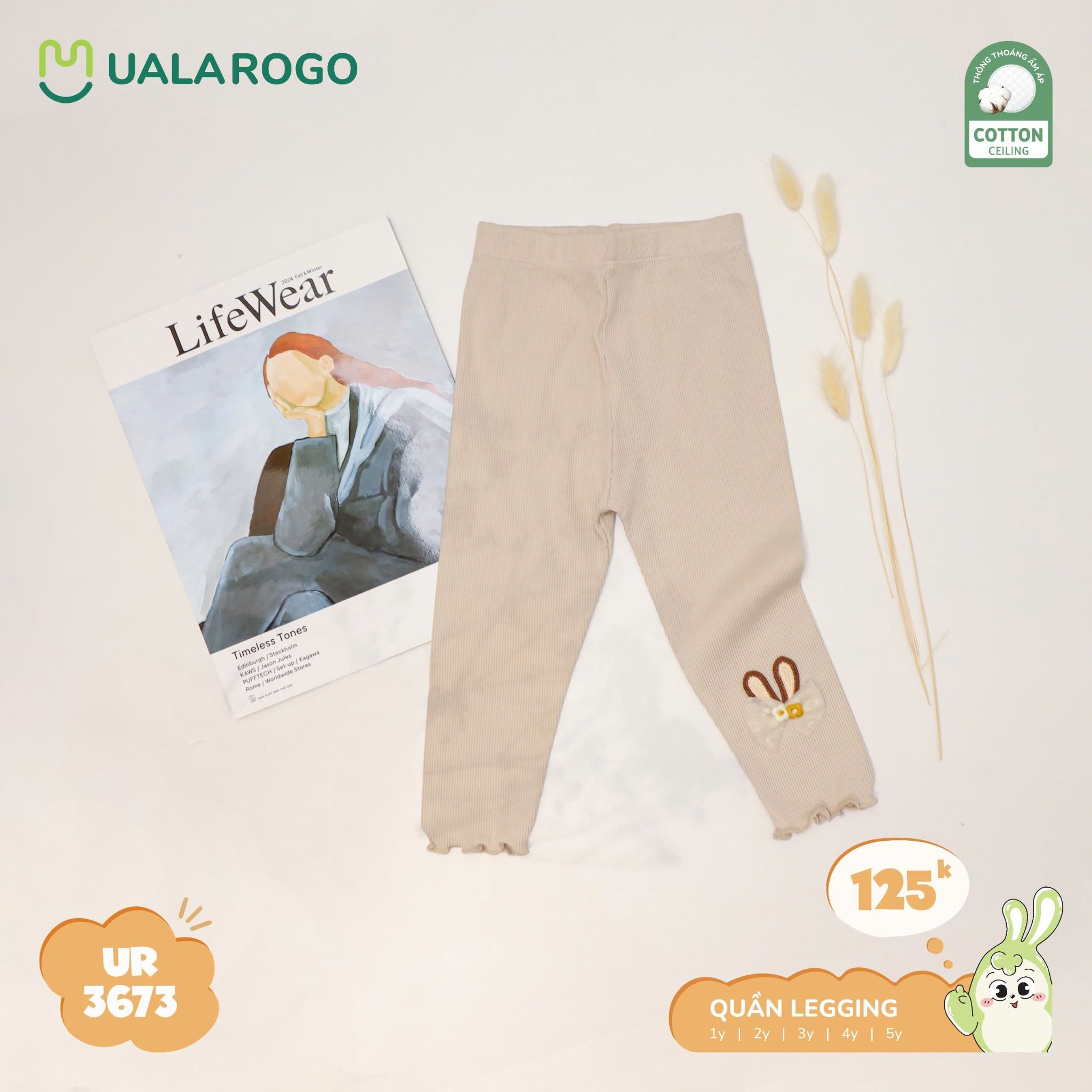 Quần Legging Cho Bé Gái UR 3673
