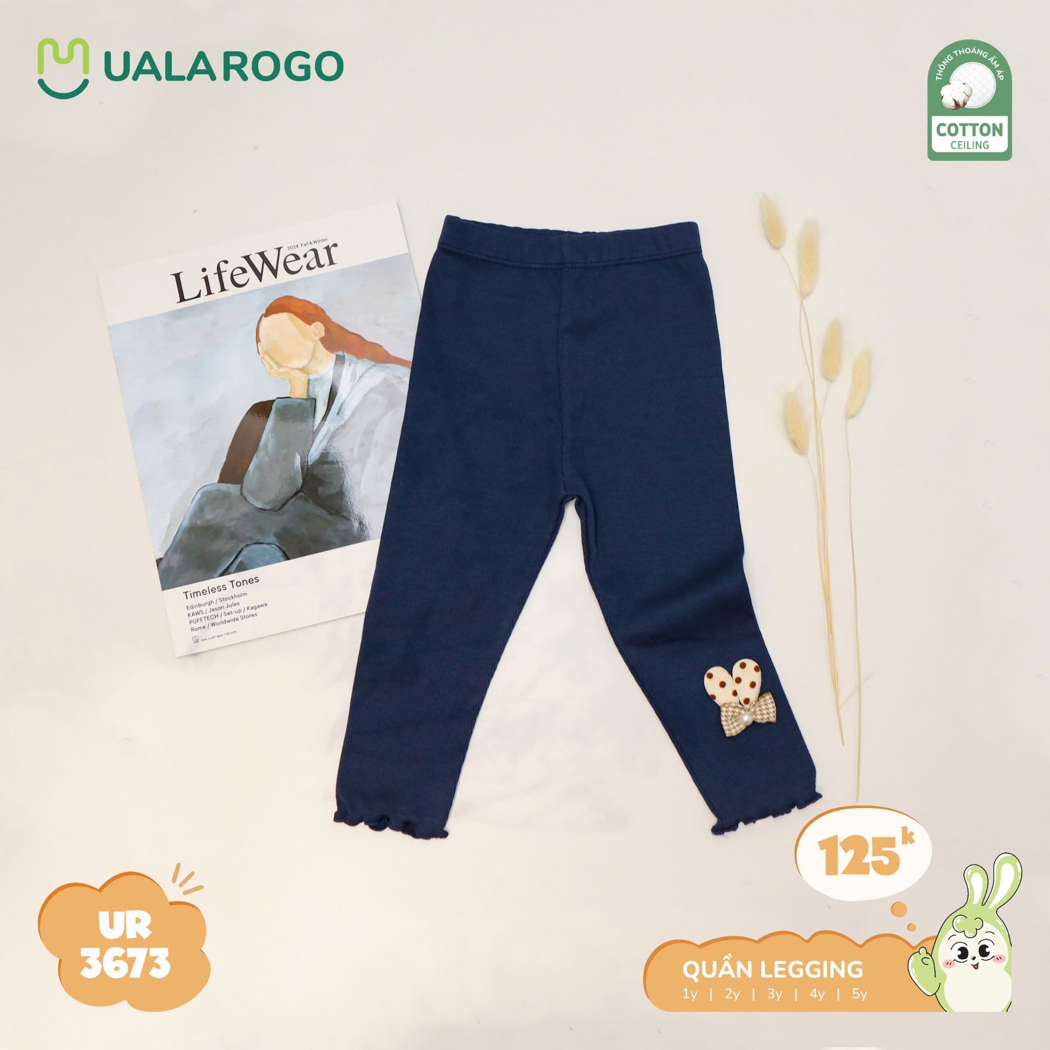 Quần Legging Cho Bé Gái UR 3673