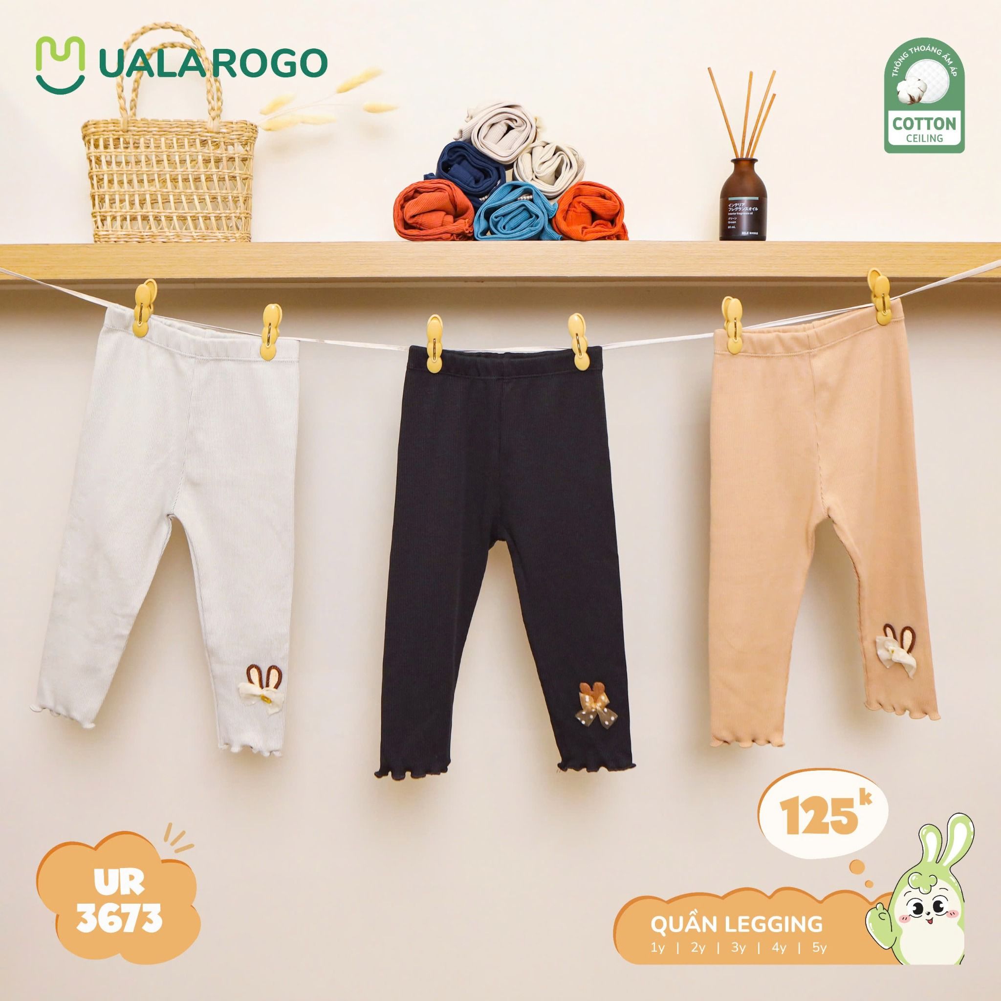 Quần Legging Cho Bé Gái UR 3673