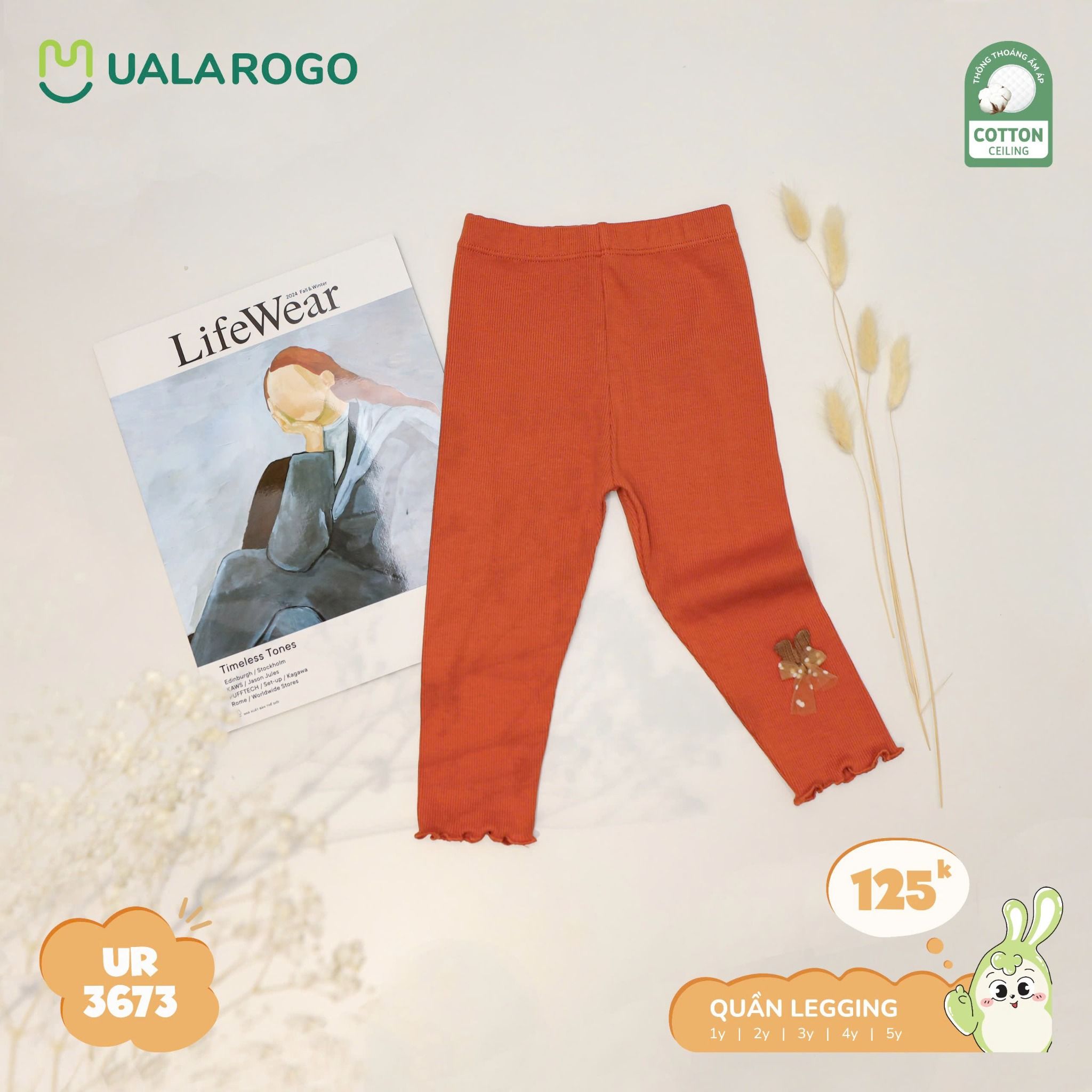 Quần Legging Cho Bé Gái UR 3673