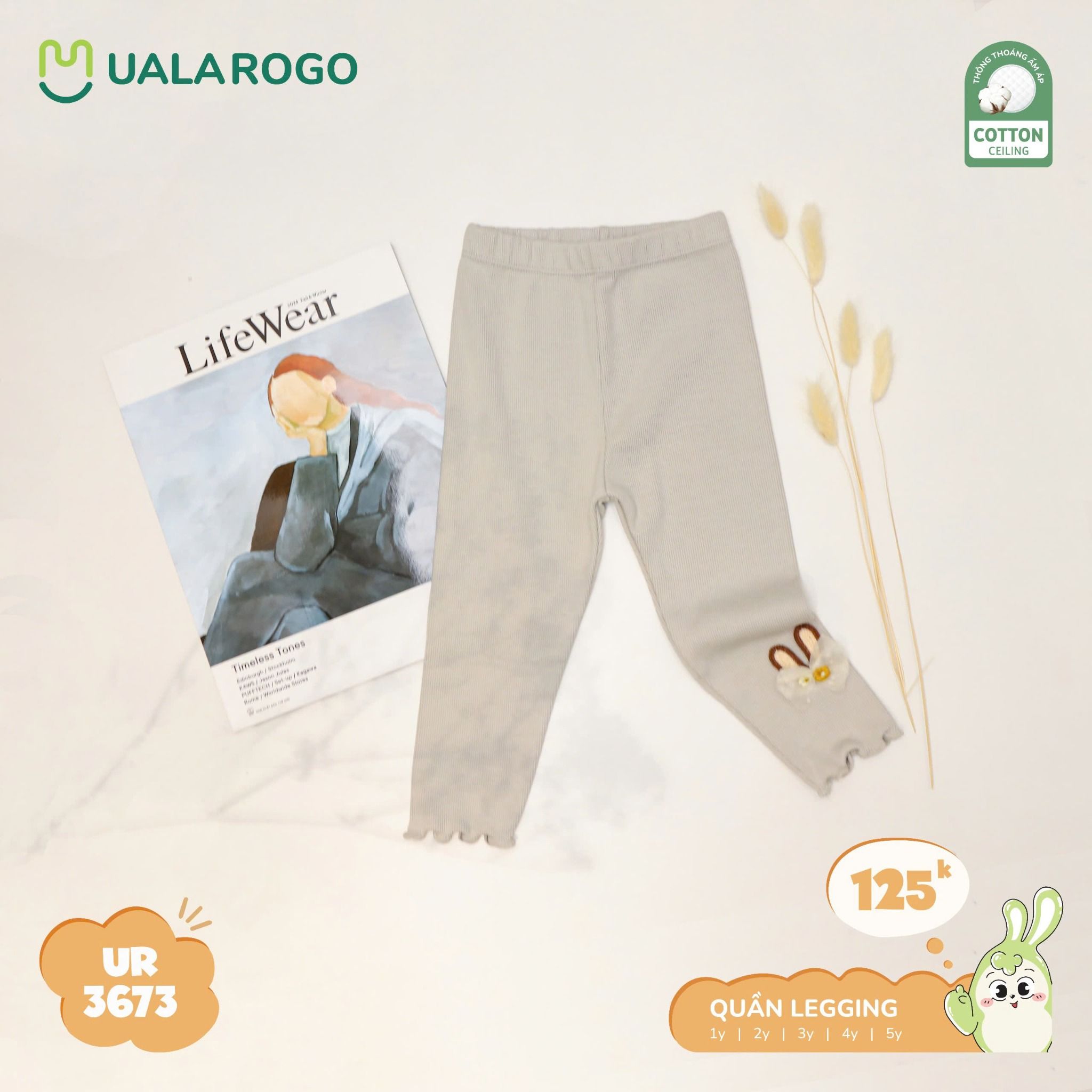 Quần Legging Cho Bé Gái UR 3673