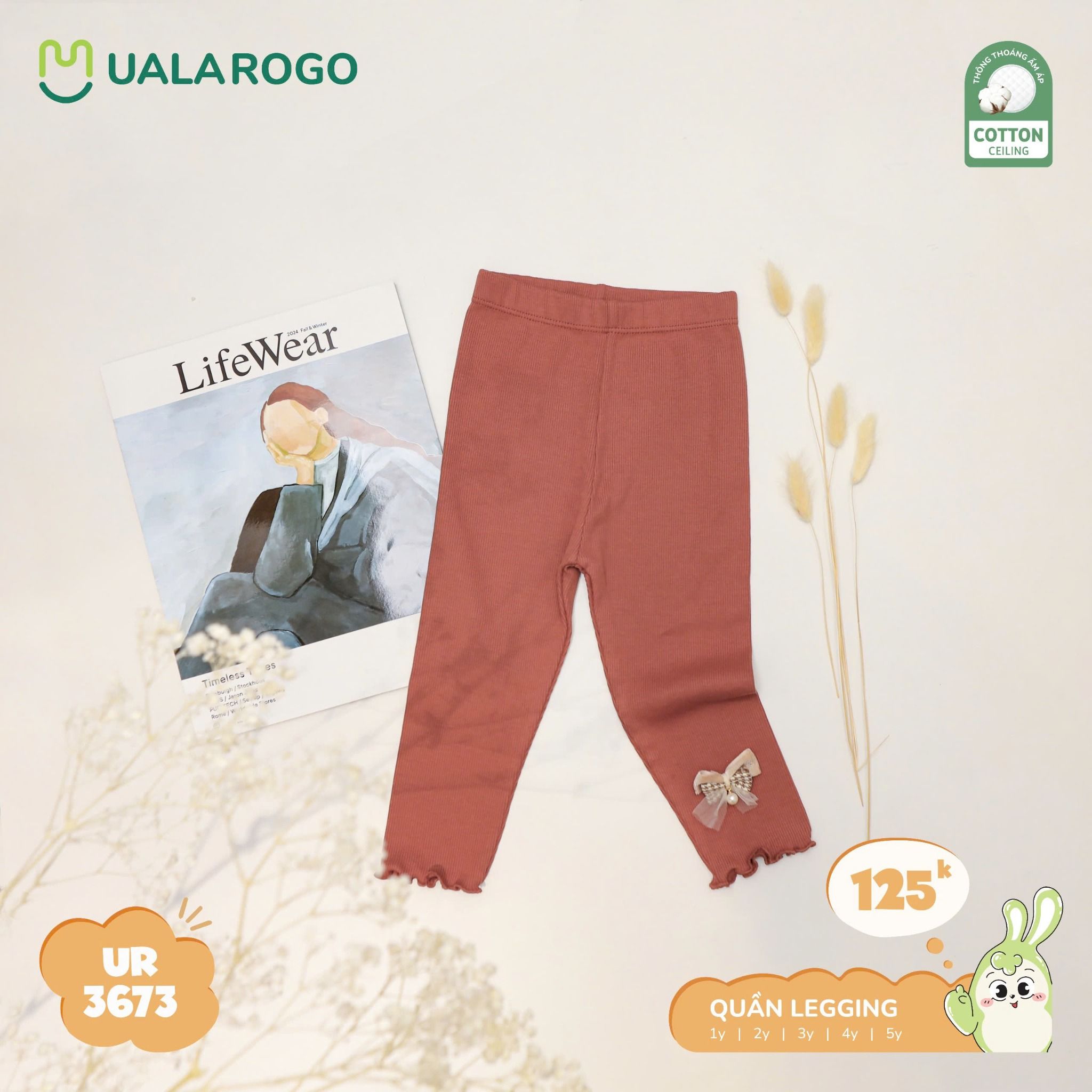 Quần Legging Cho Bé Gái UR 3673