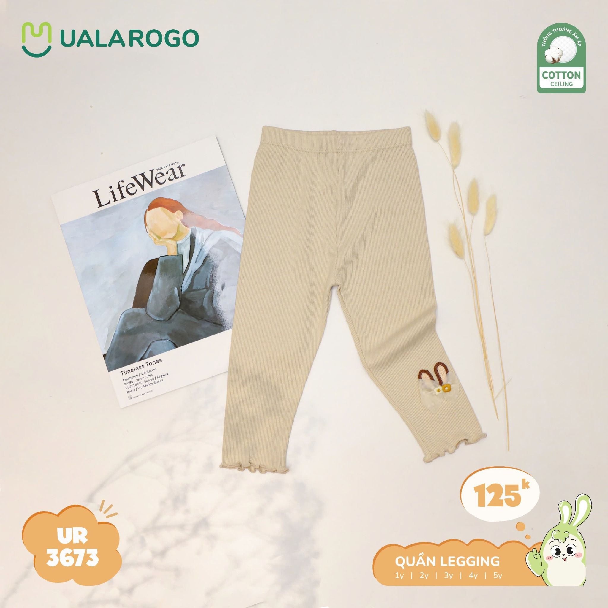 Quần Legging Cho Bé Gái UR 3673