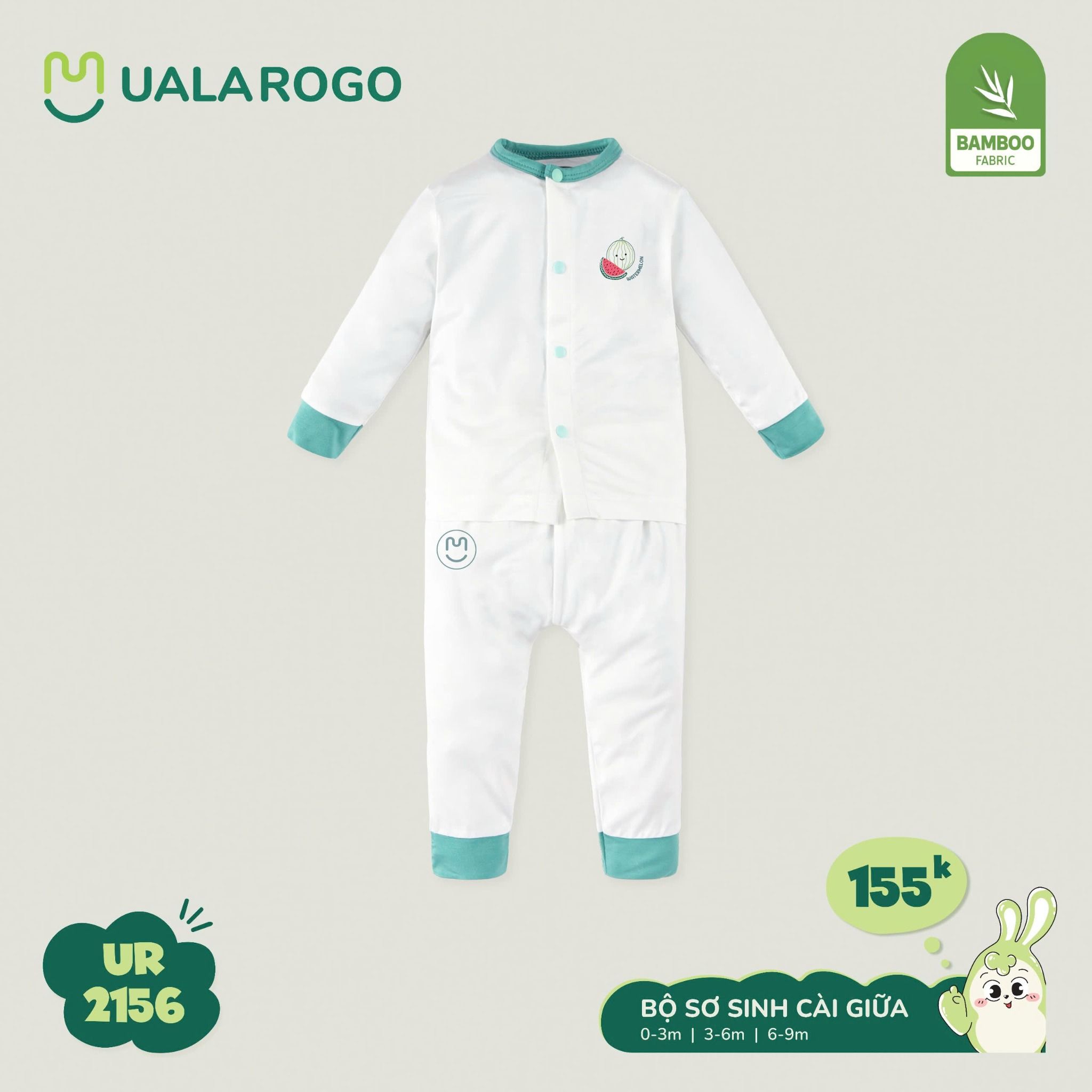 Bộ Dài Tay Sơ Sinh Cho Bé UR 2156
