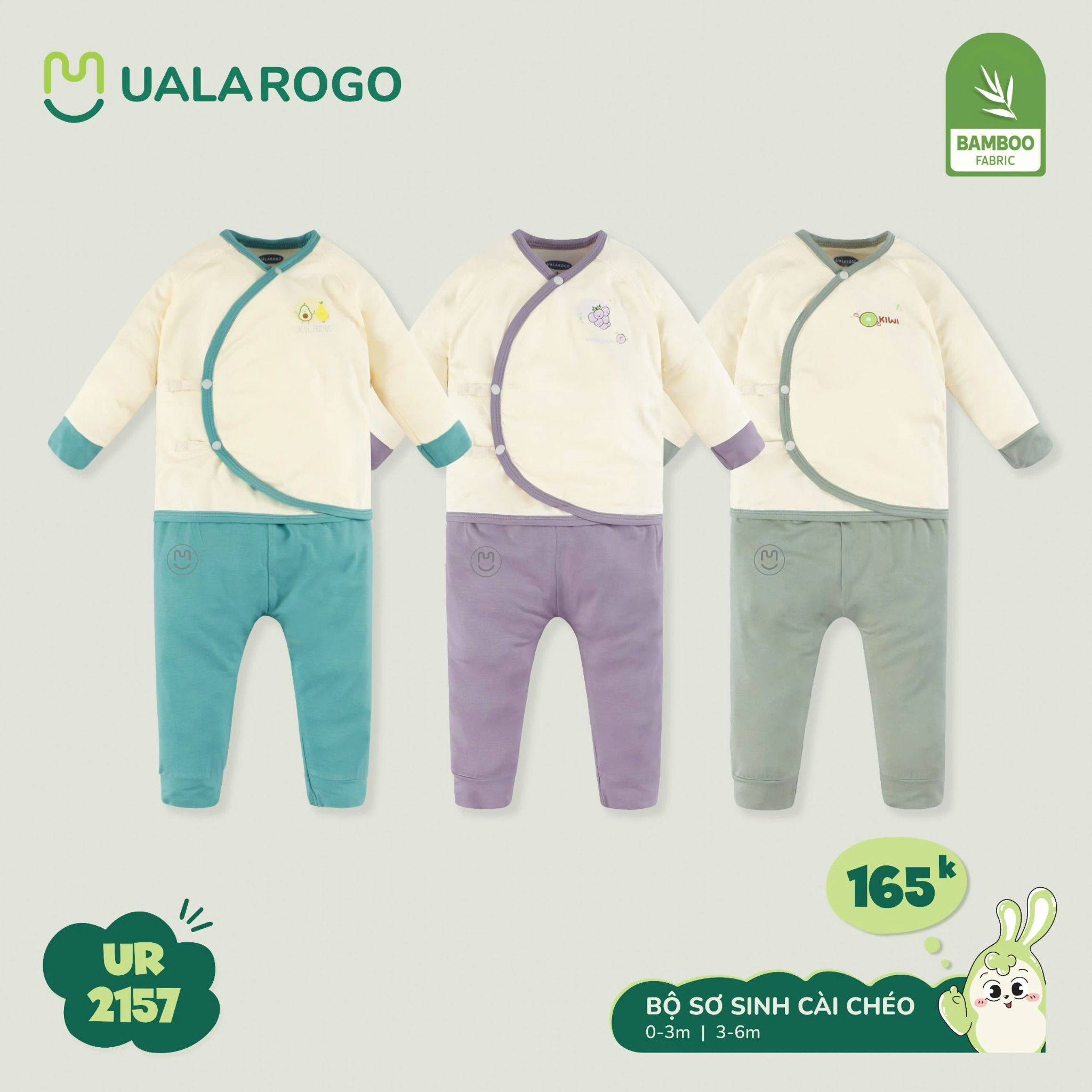 Bộ Sơ Sinh Cài Chéo UR 2157