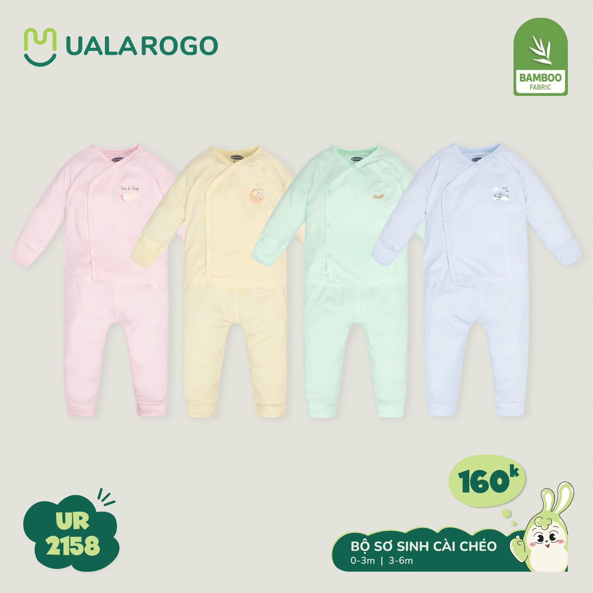 Bộ Sơ Sinh Cài Chéo UR 2158