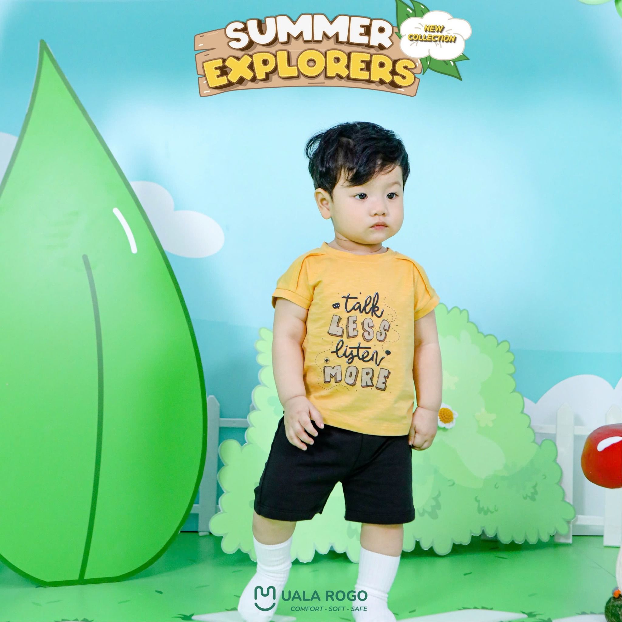 Bộ Cộc Tay Cotton cho Bé UR 3831