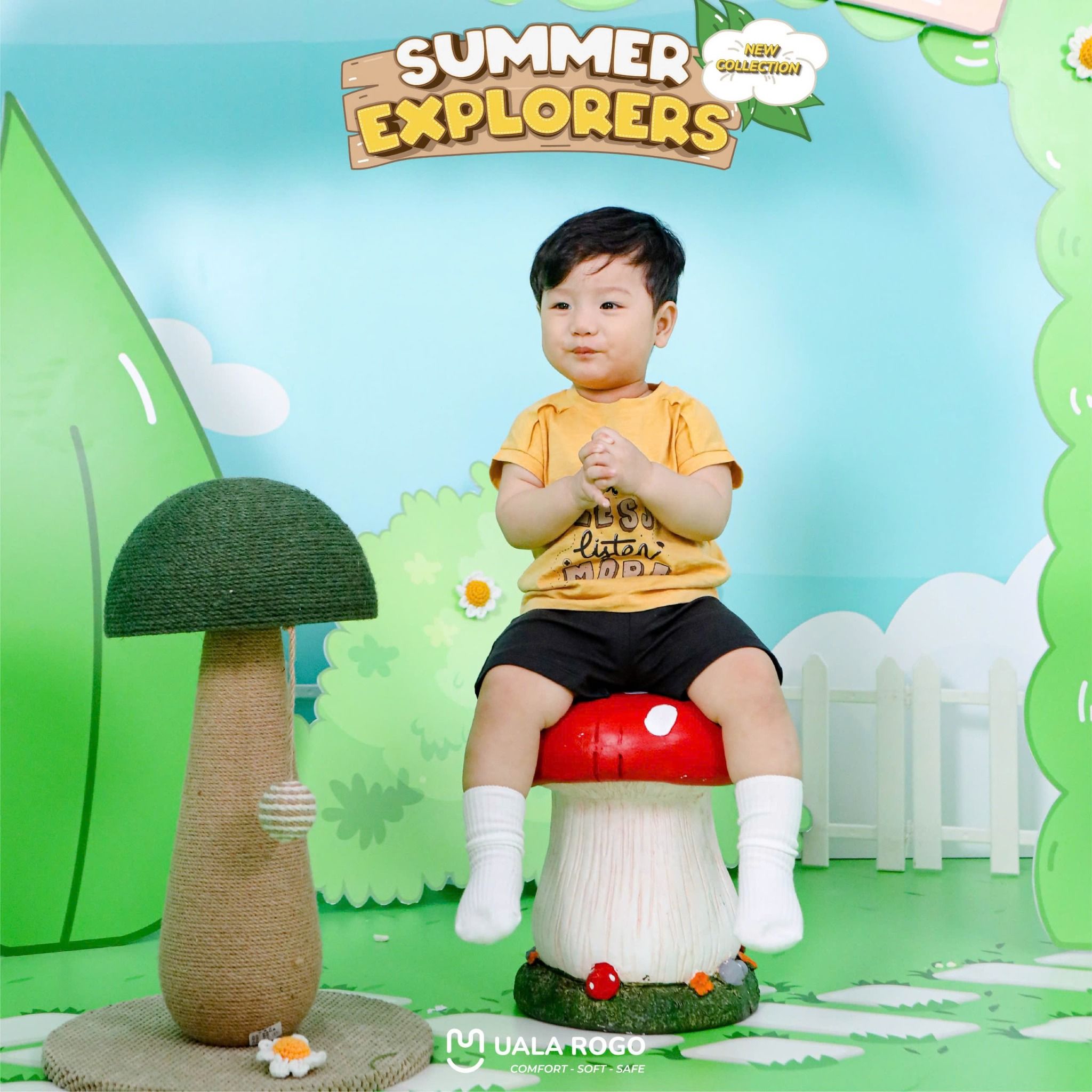 Bộ Cộc Tay Cotton cho Bé UR 3831