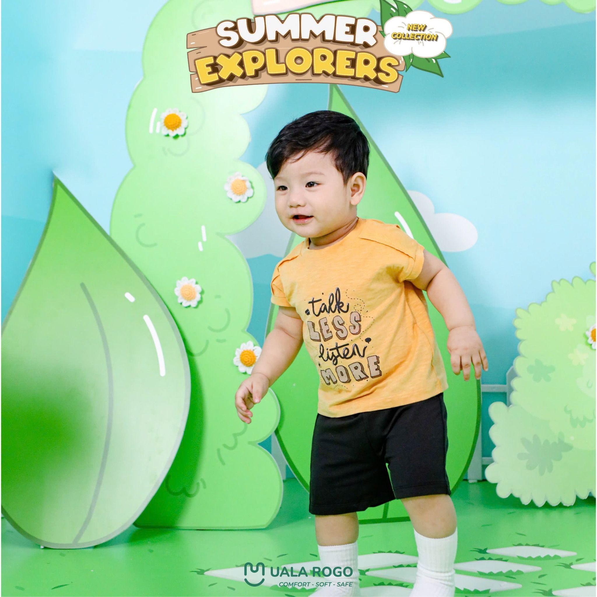Bộ Cộc Tay Cotton cho Bé UR 3831