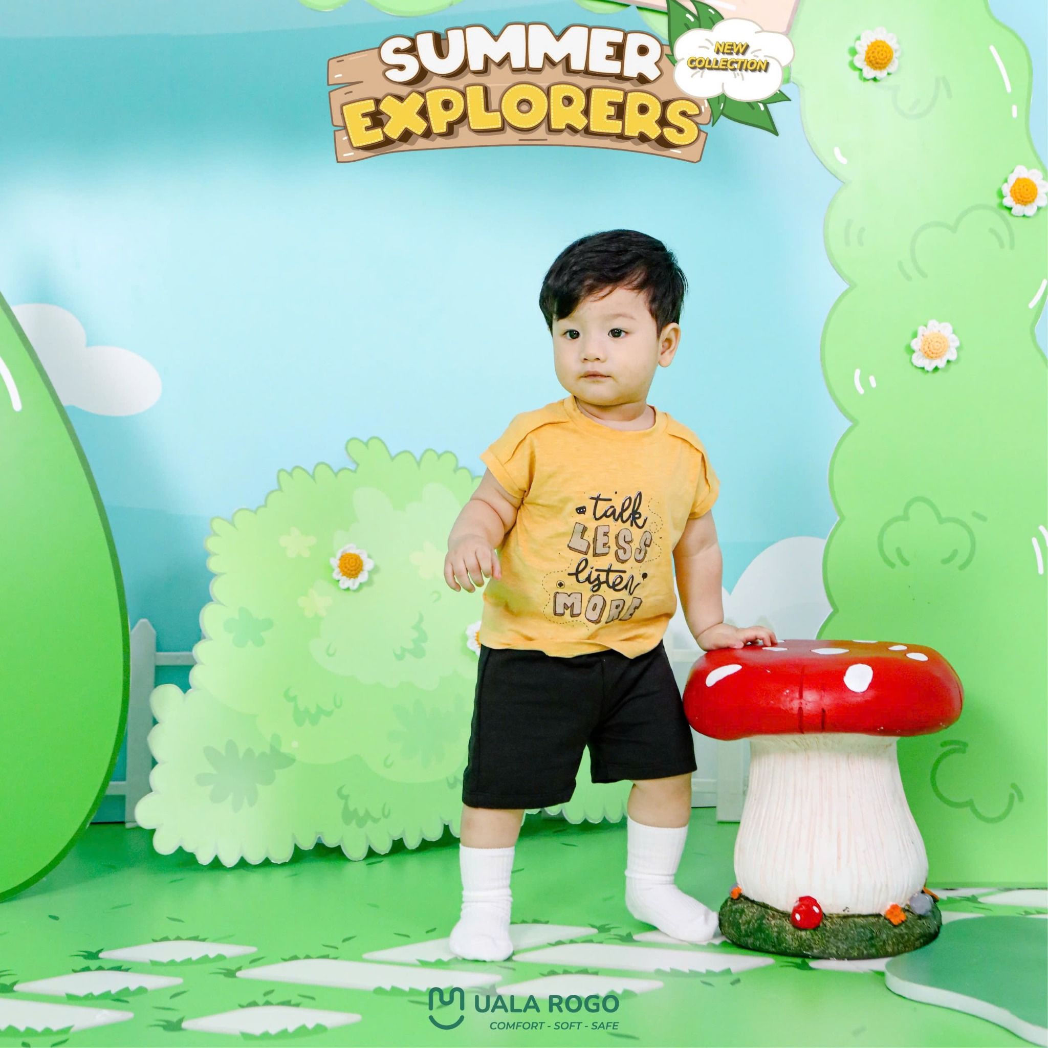 Bộ Cộc Tay Cotton cho Bé UR 3831