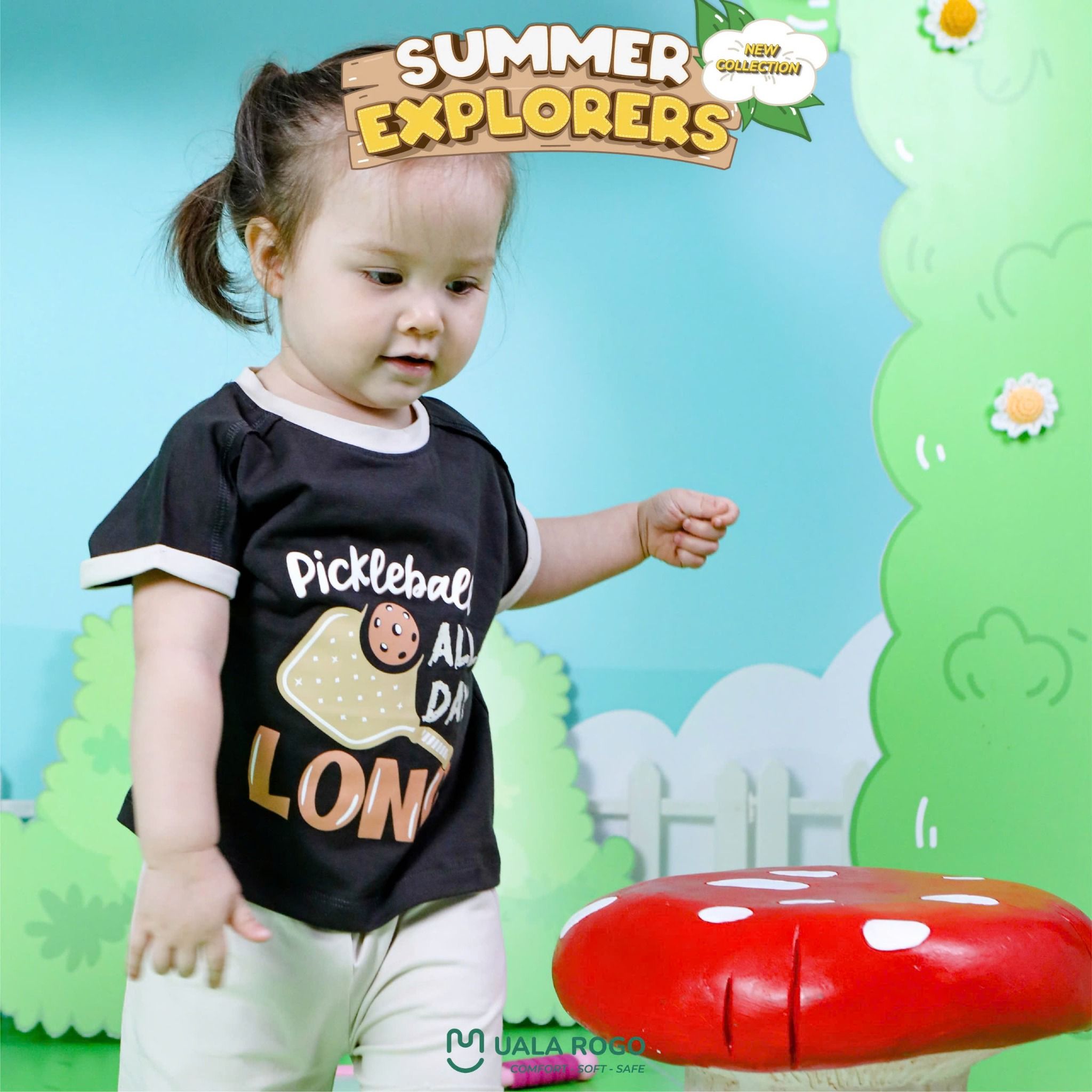 Bộ Cộc Tay Coton Cho Bé UR 3836